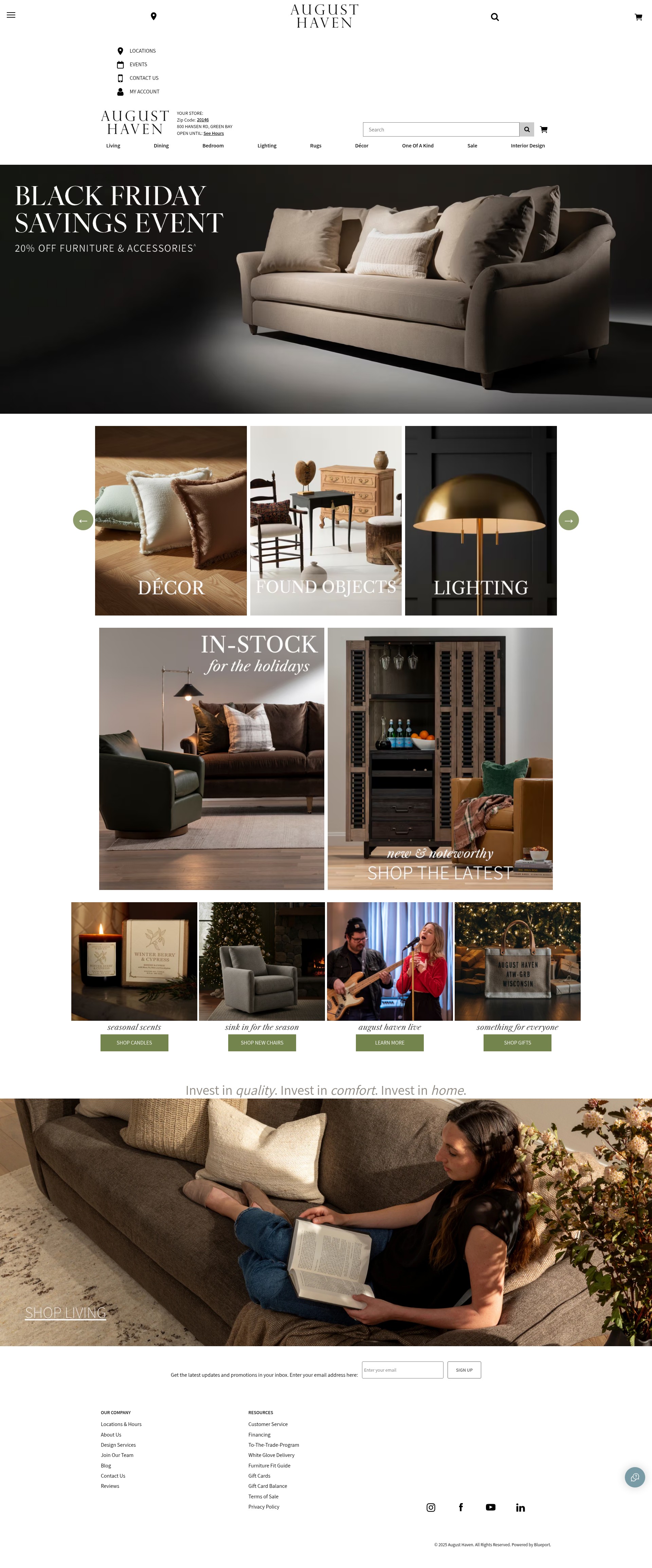 Screenshot of augusthaven.com