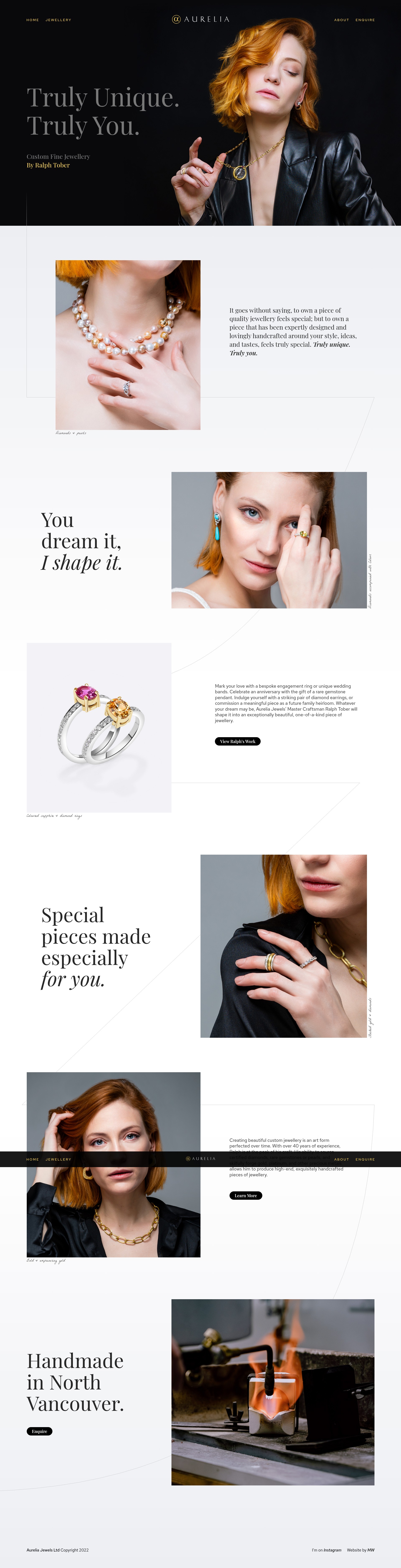 Screenshot of aureliajewels.com