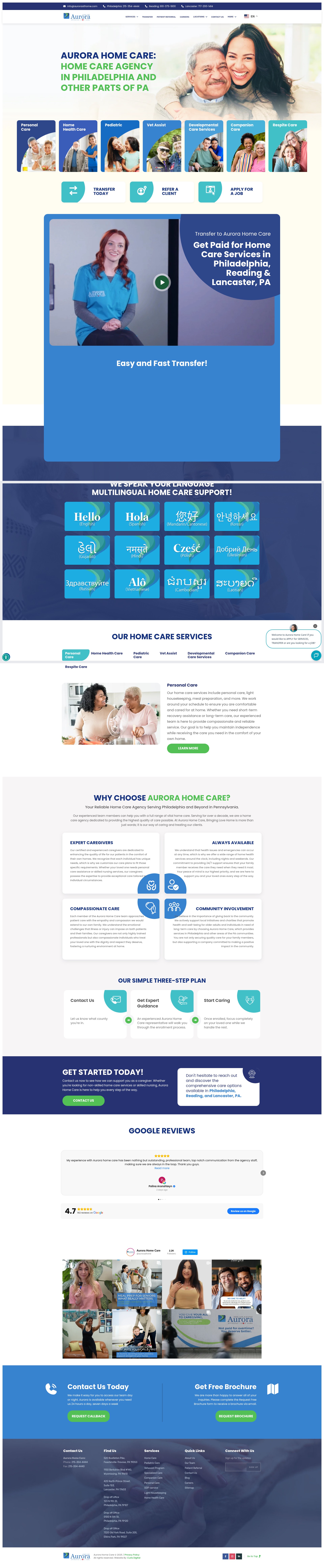Screenshot of auroraathome.com