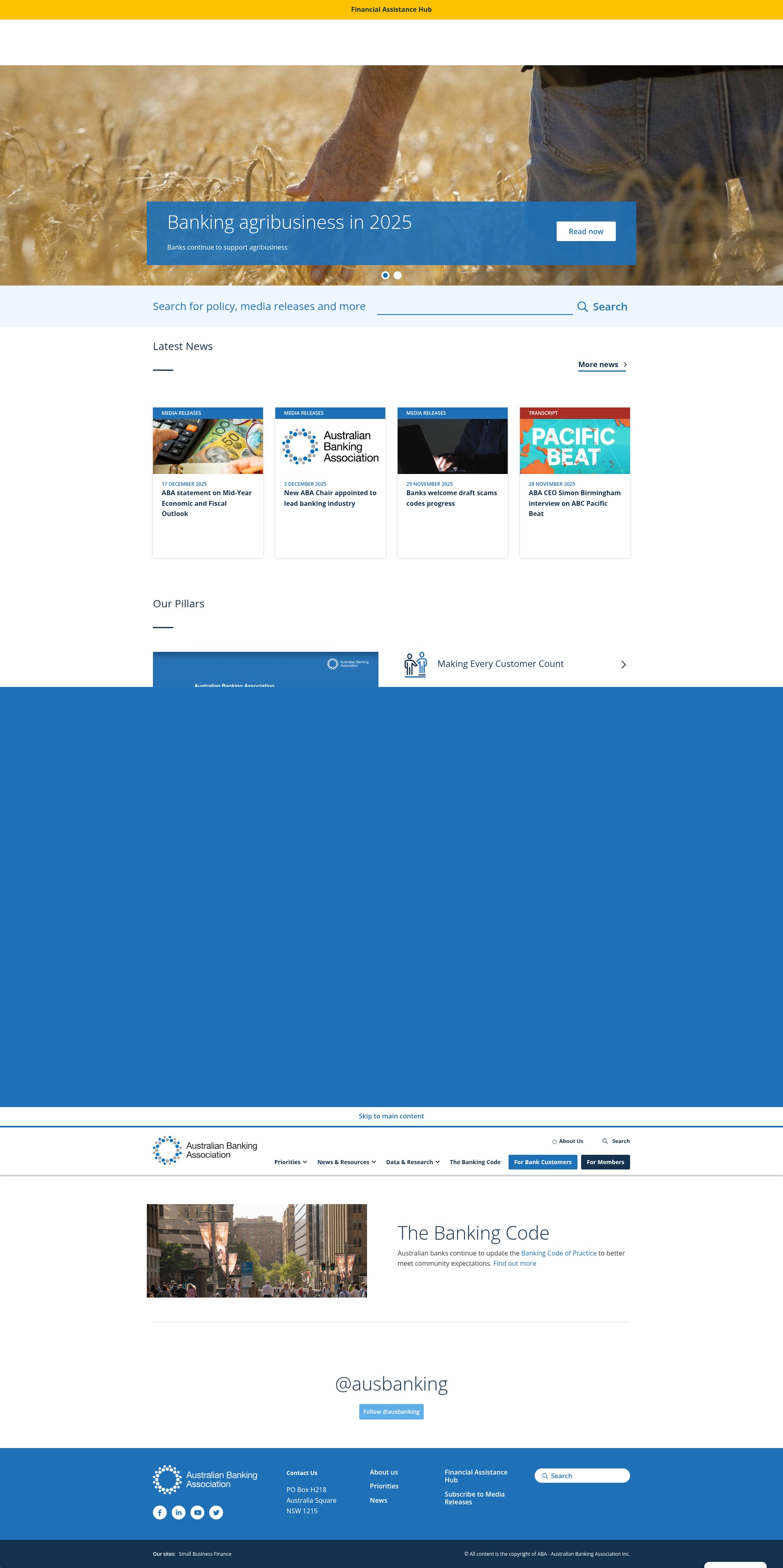Screenshot of ausbanking.org.au