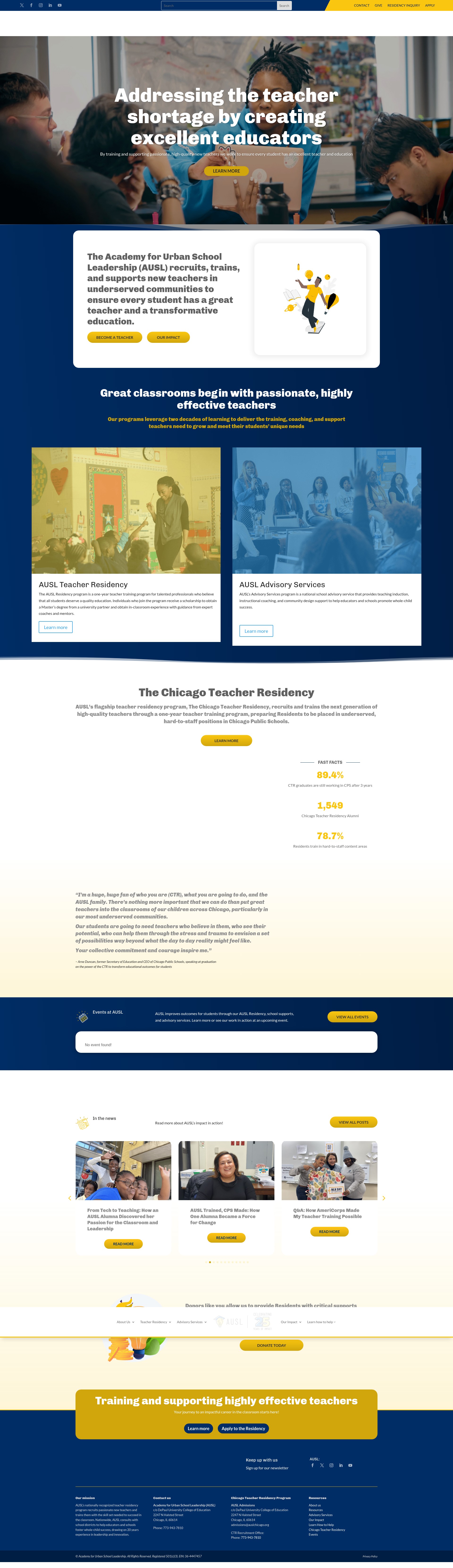 Screenshot of auslchicago.org
