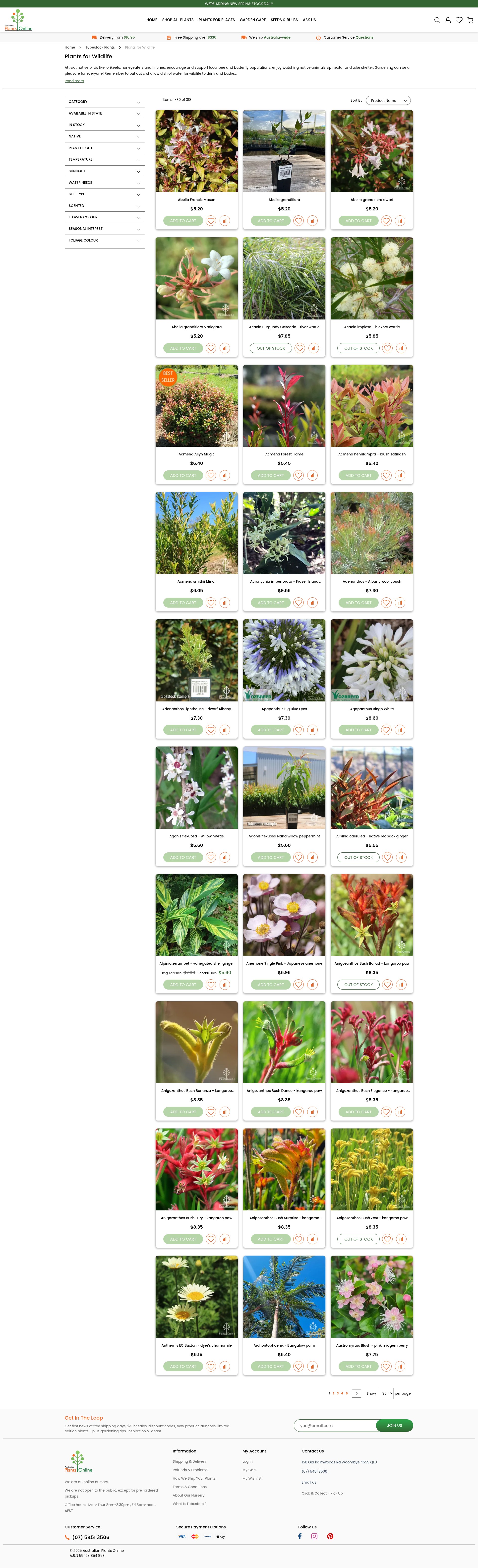 Screenshot of australianplantsonline.com.au