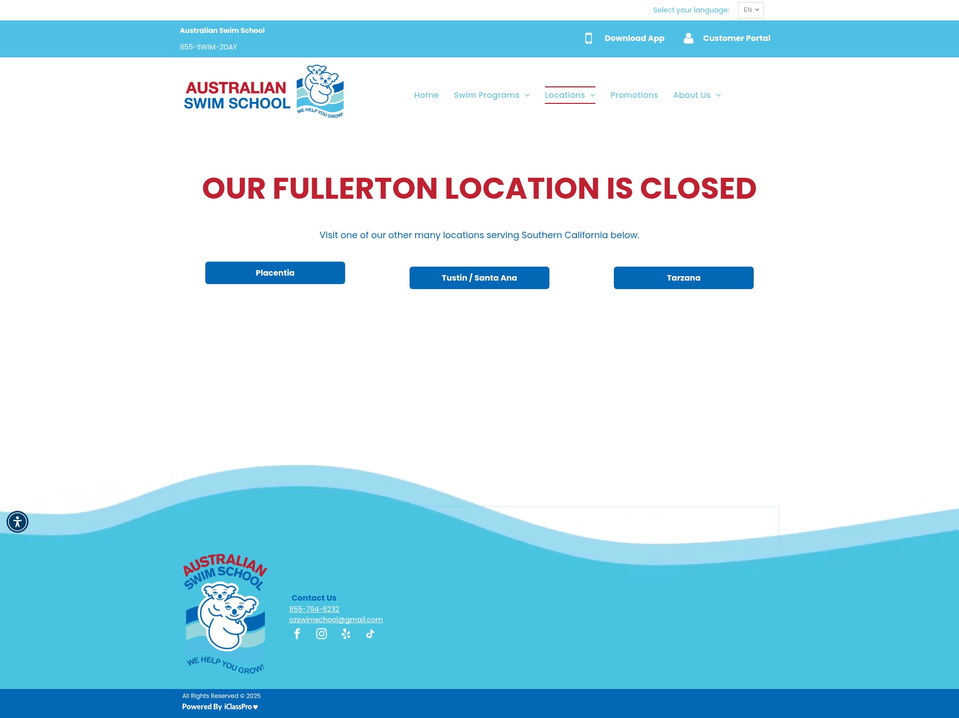 Screenshot of australianswimschool.com