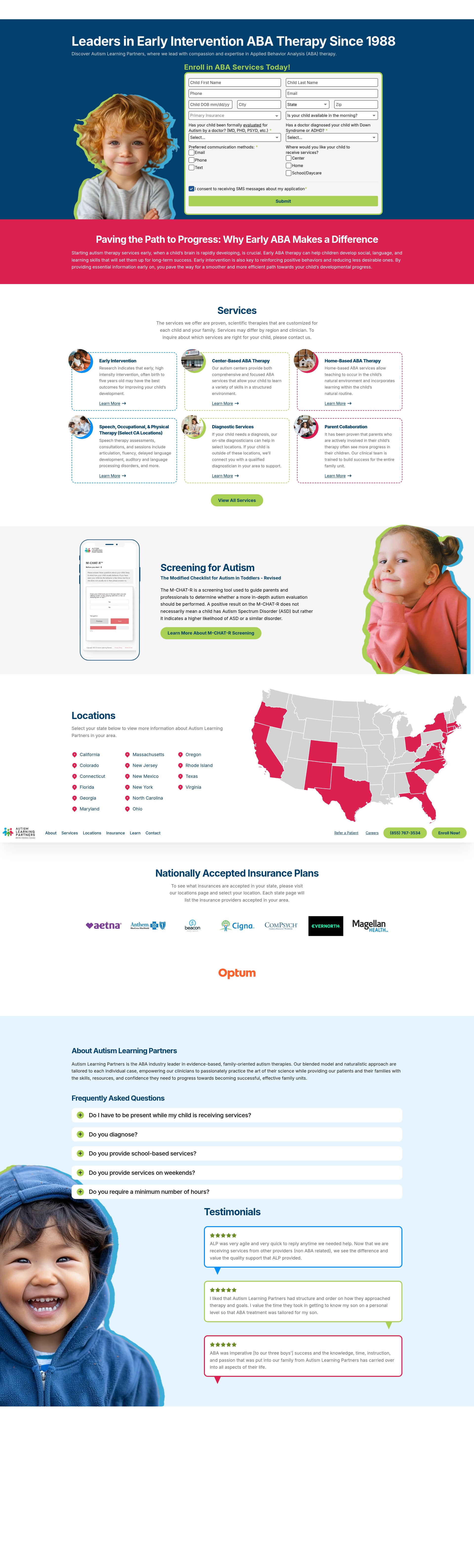 Screenshot of autismlearningpartners.com