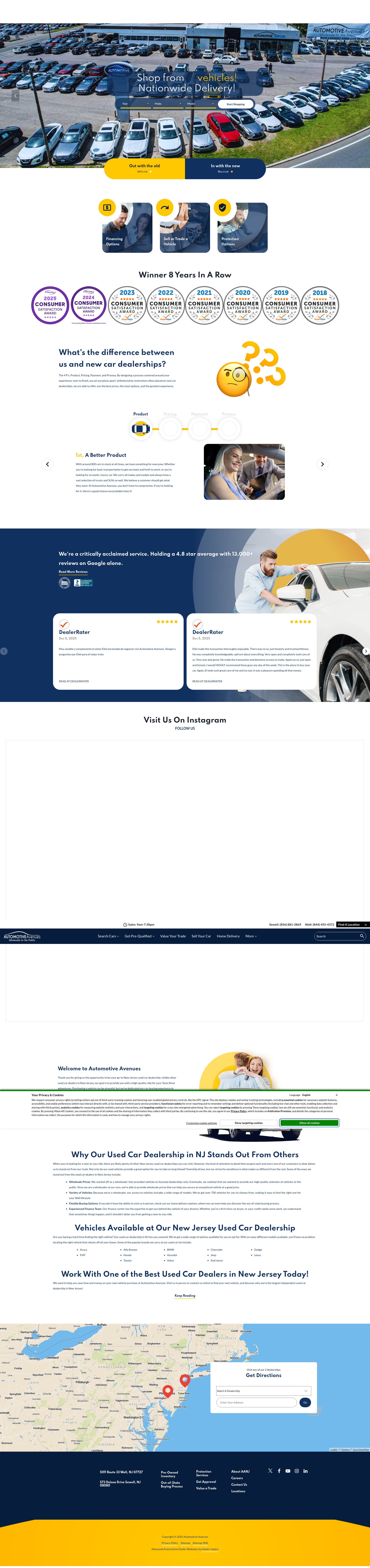 Screenshot of automotiveavenuesnj.com