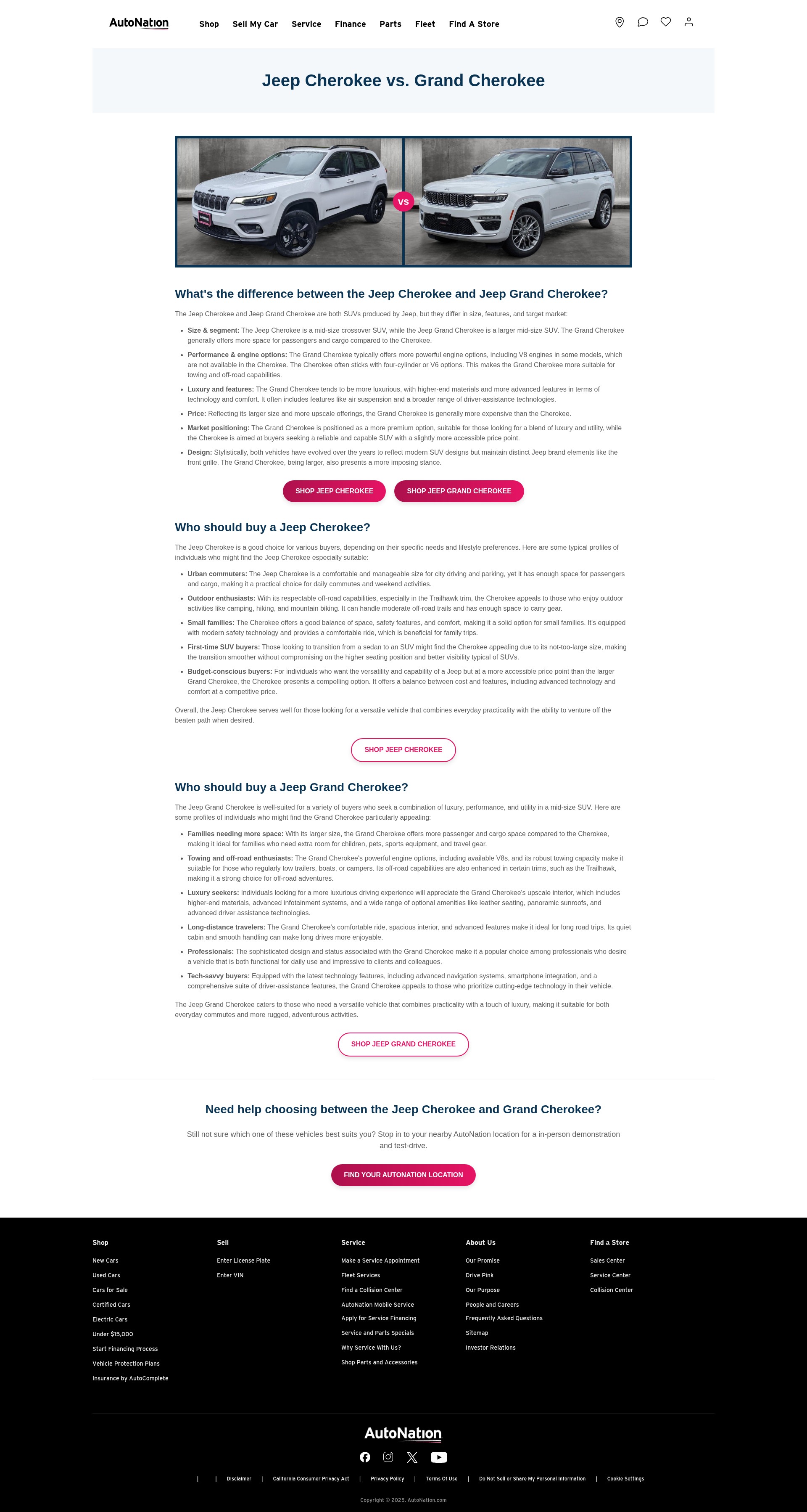Screenshot of autonation.com