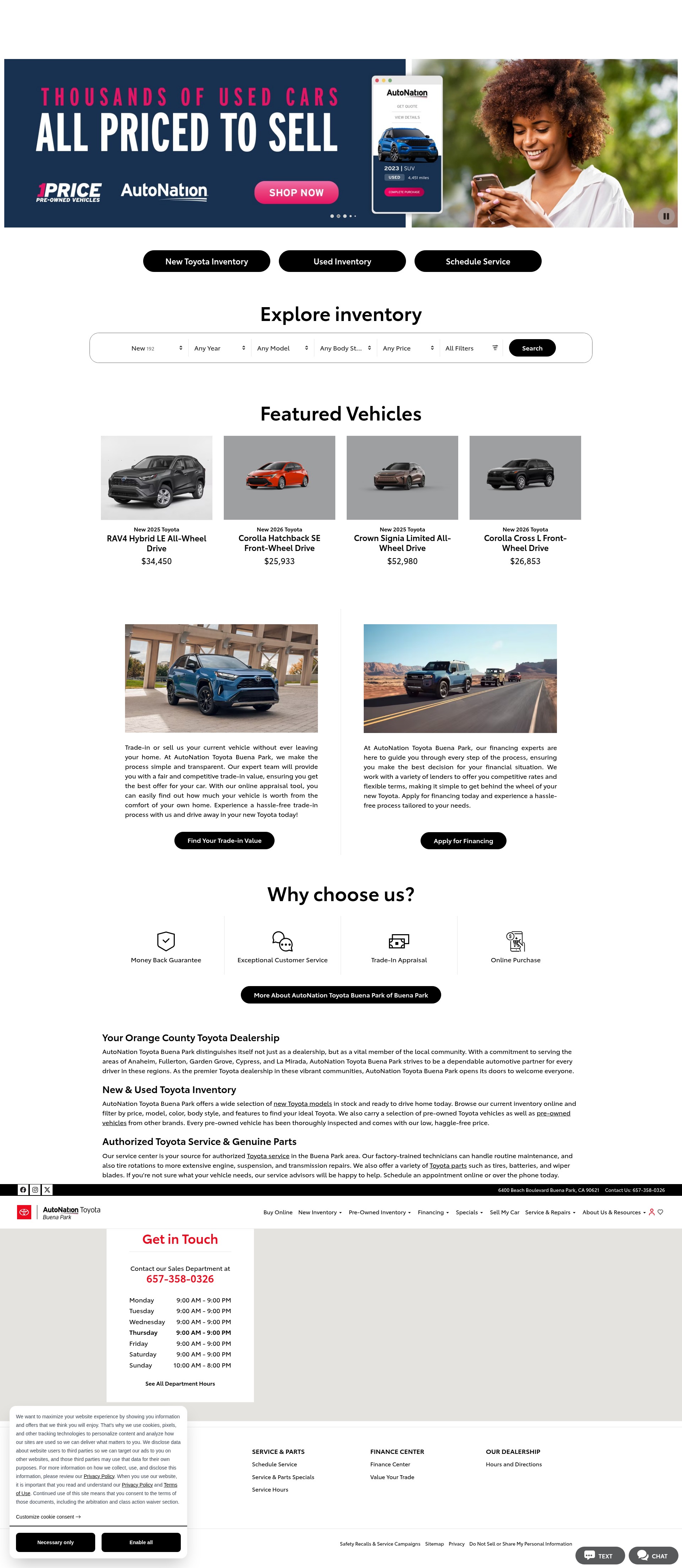 Screenshot of autonationtoyotabuenapark.com