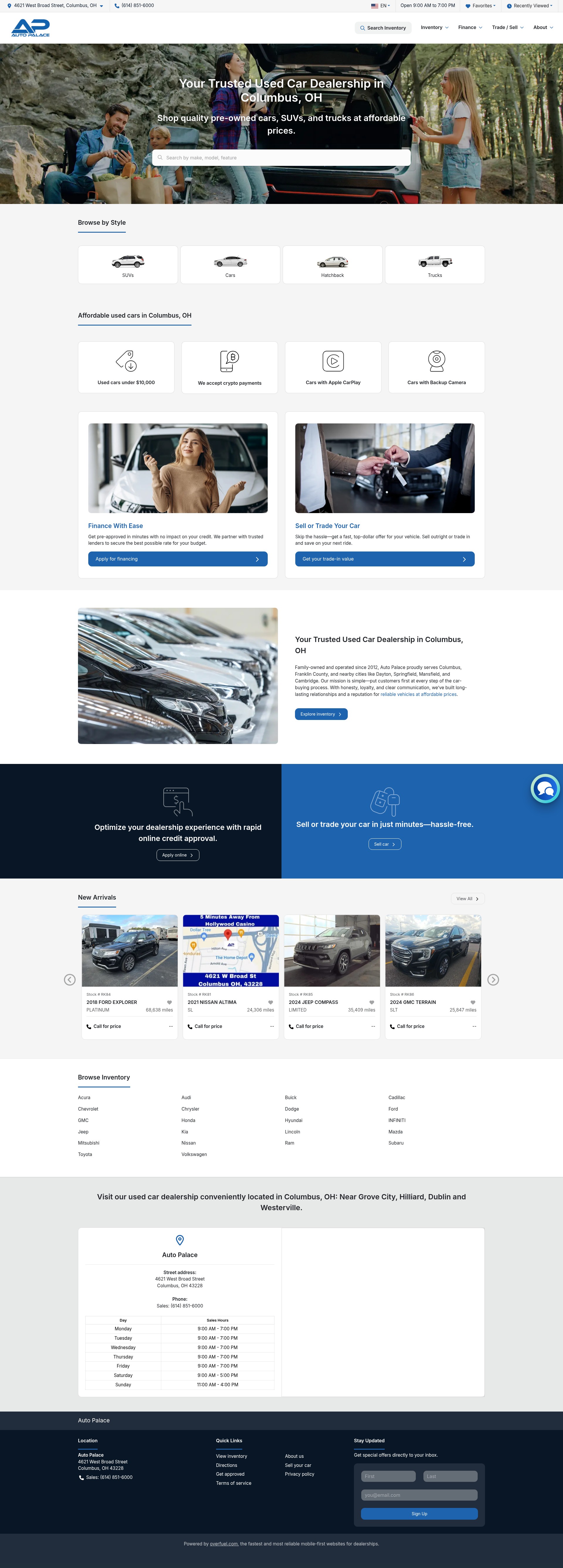 Screenshot of autopalacecolumbus.com