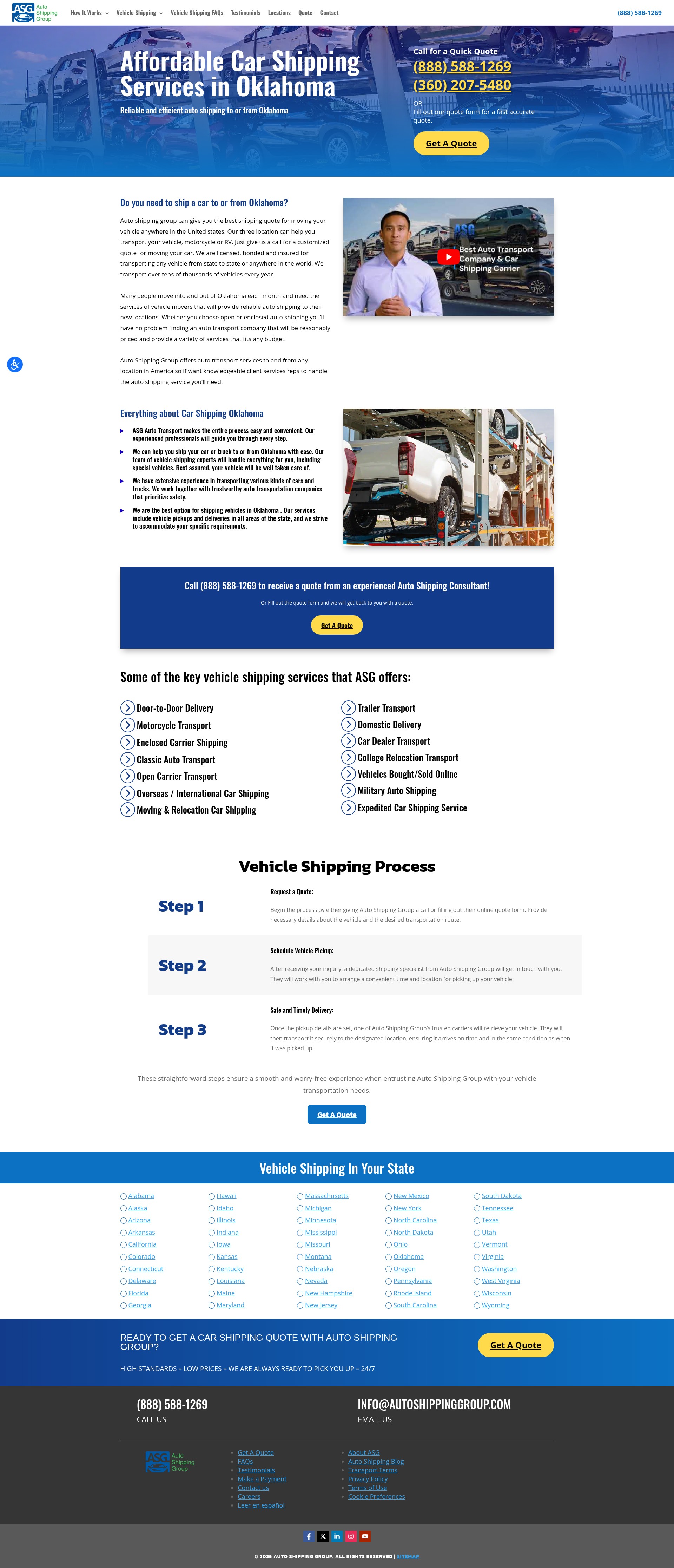 Screenshot of autoshippinggroup.com