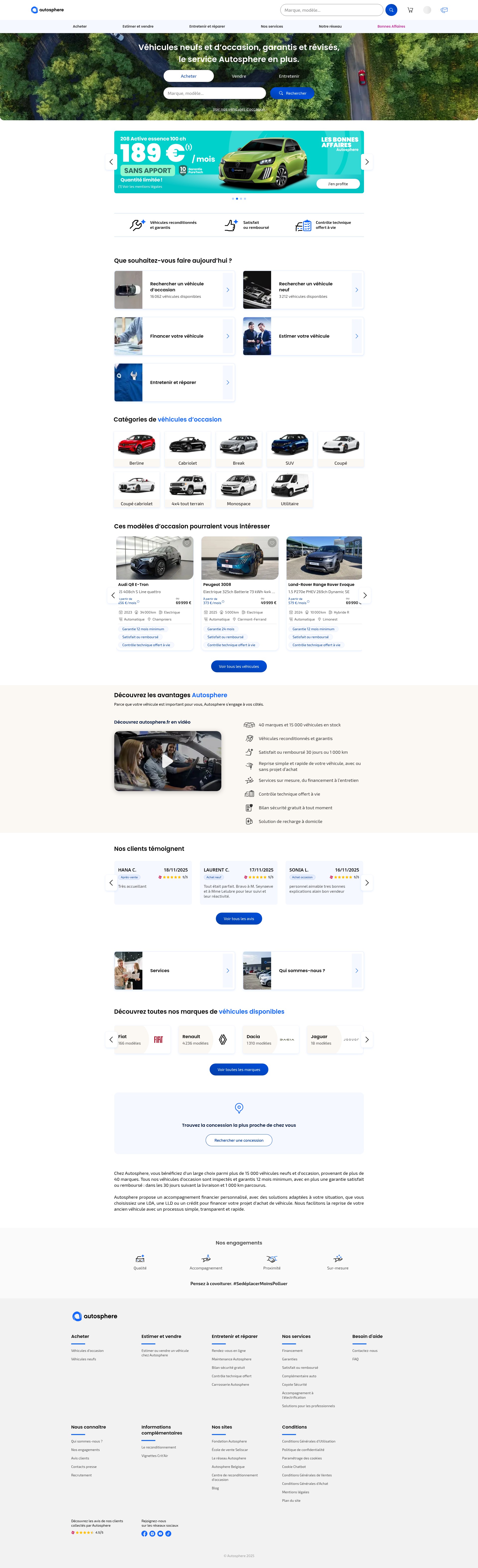 Screenshot of autosphere.fr