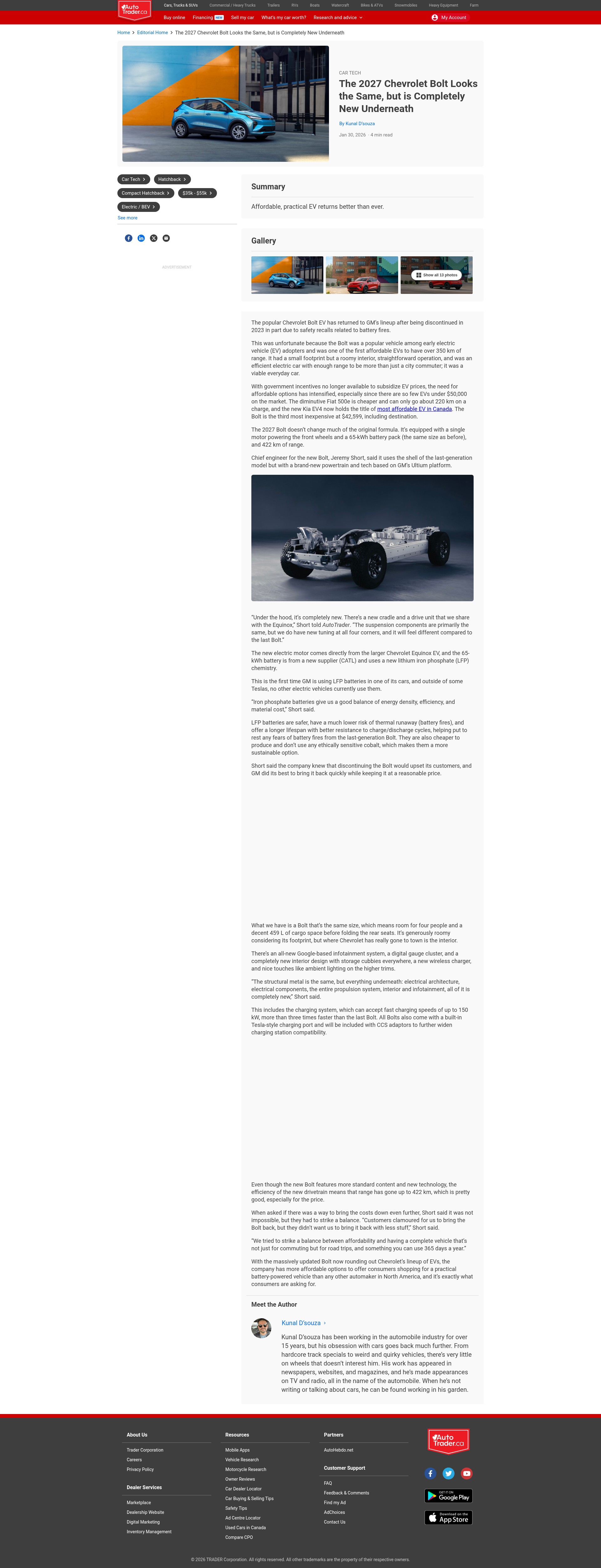 Screenshot of autotrader.ca