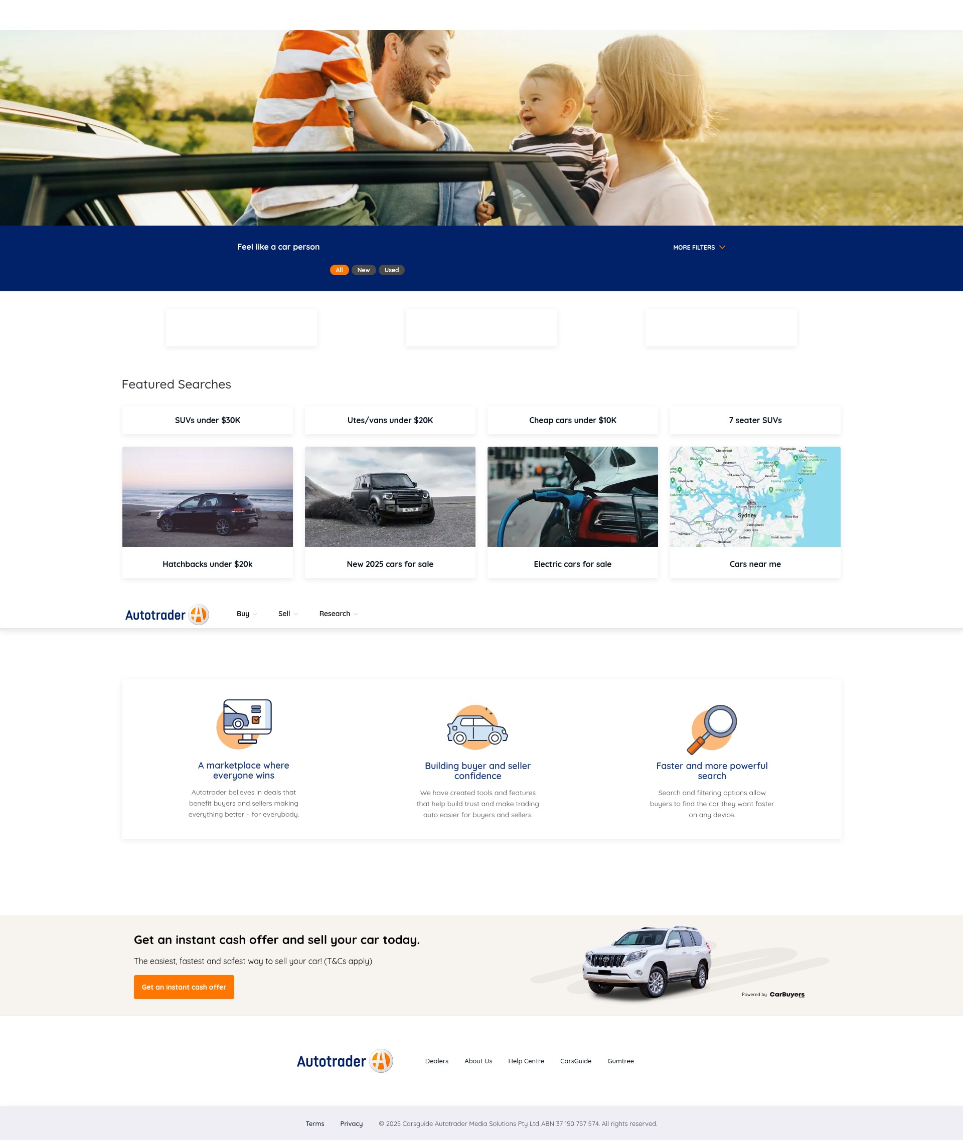 Screenshot of autotrader.com.au