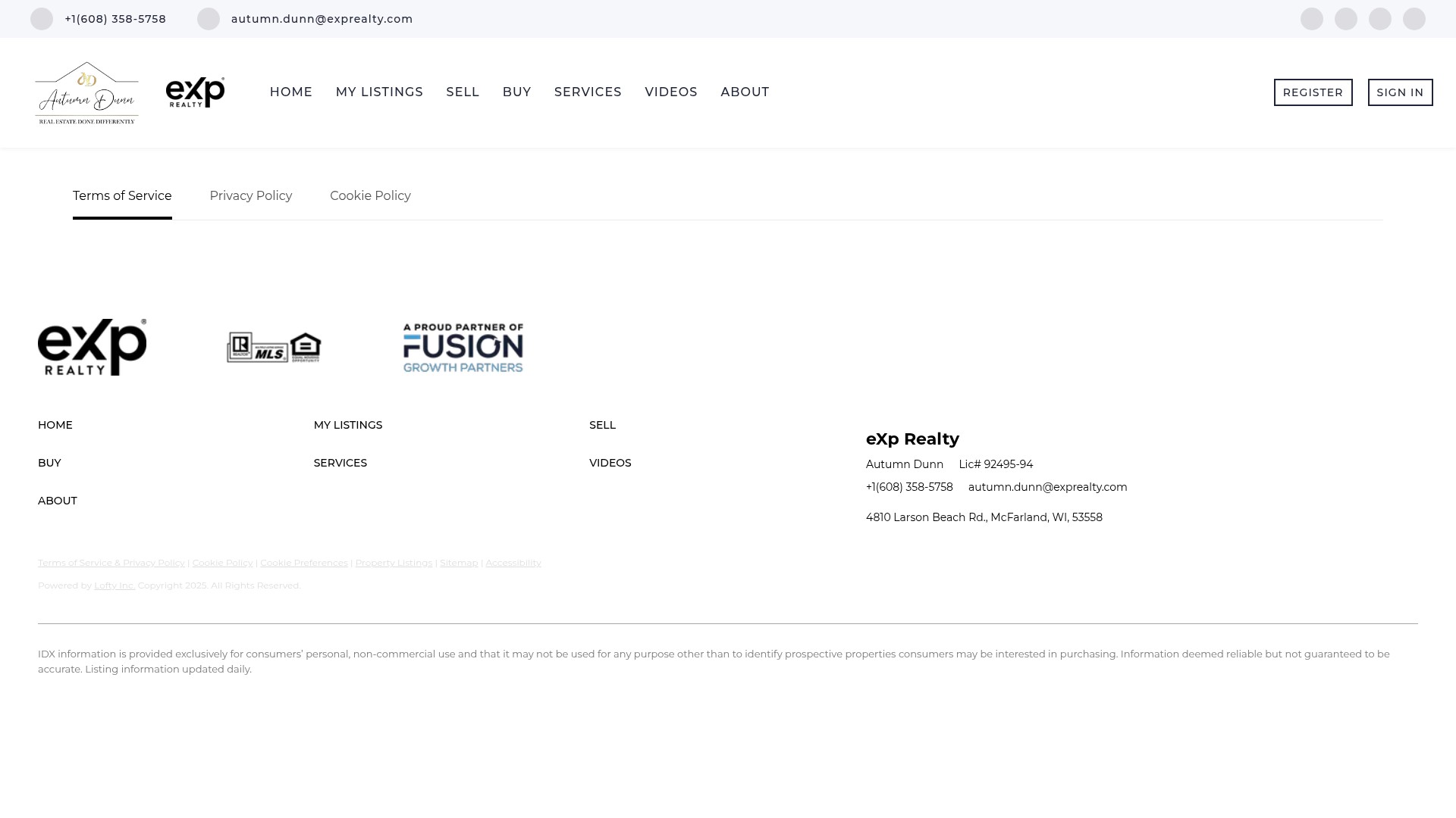 Screenshot of autumndunnrealtor.com