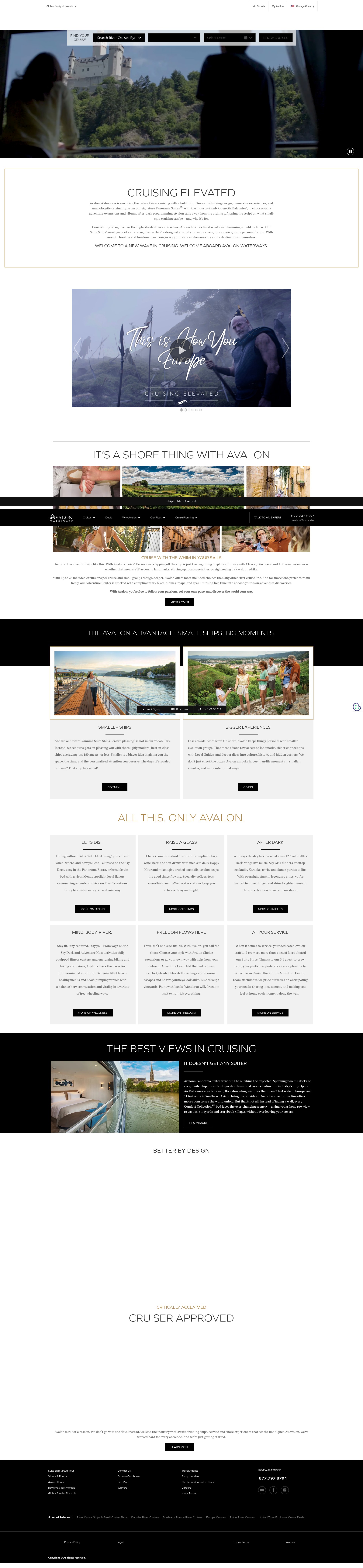 Screenshot of avalonwaterways.com