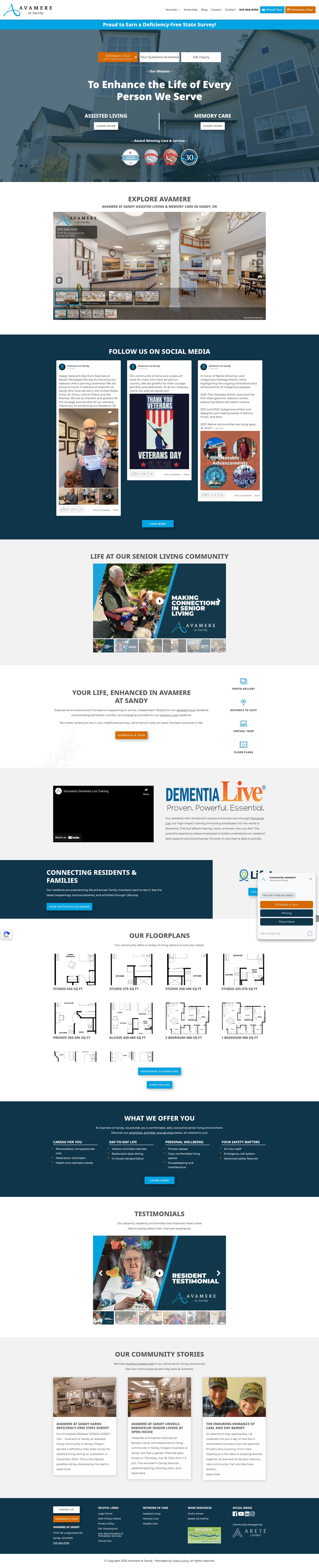 Screenshot of avamereatsandy.com