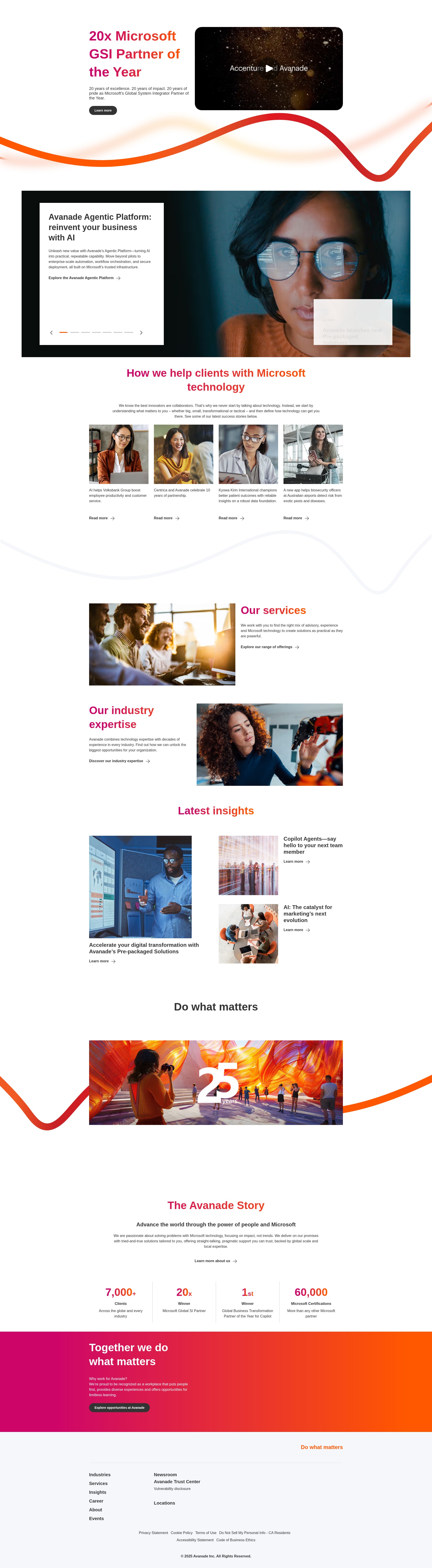 Screenshot of avanade.com