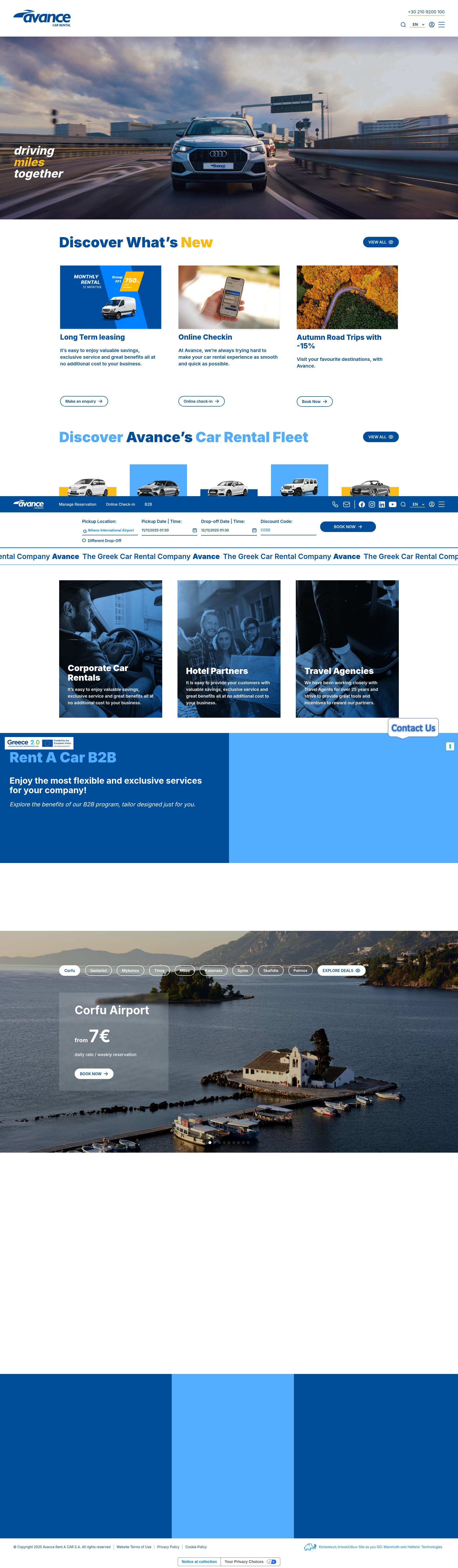 Screenshot of avance.gr
