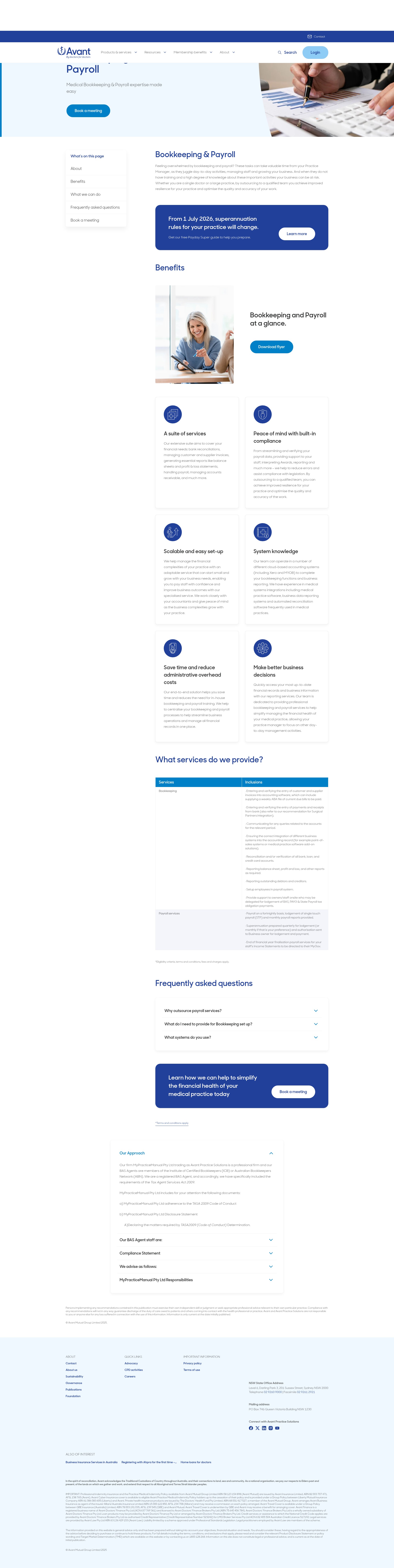 Screenshot of avant.org.au