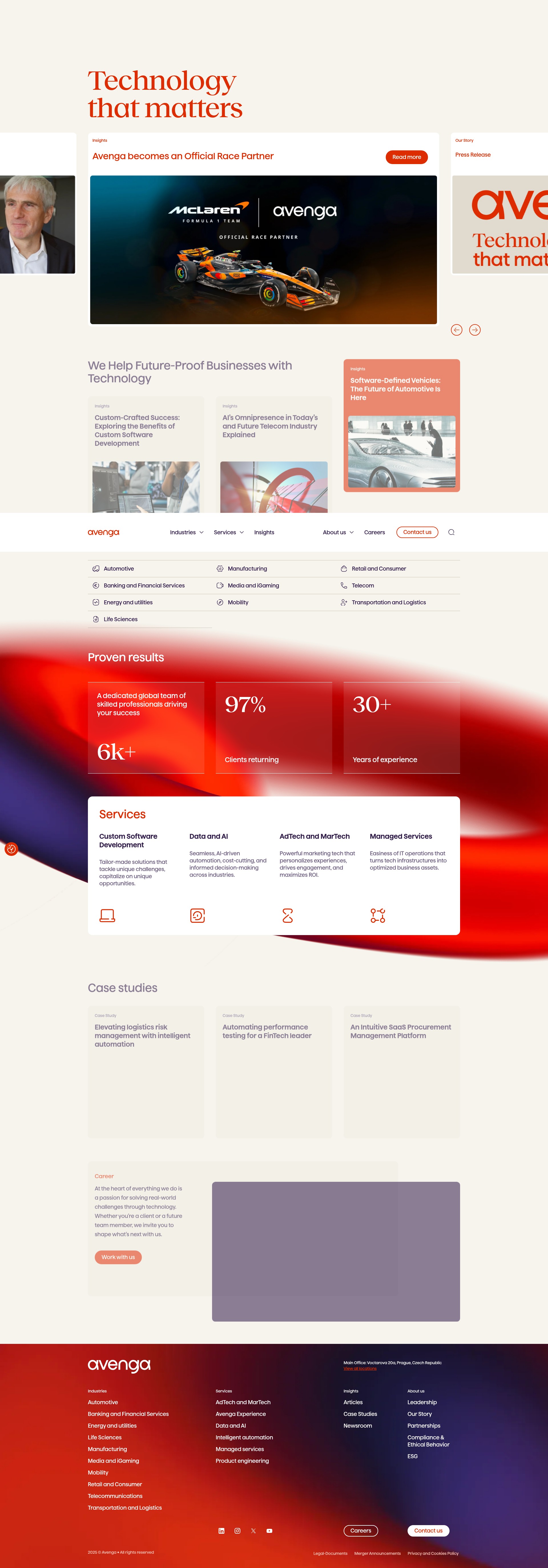 Screenshot of avenga.com