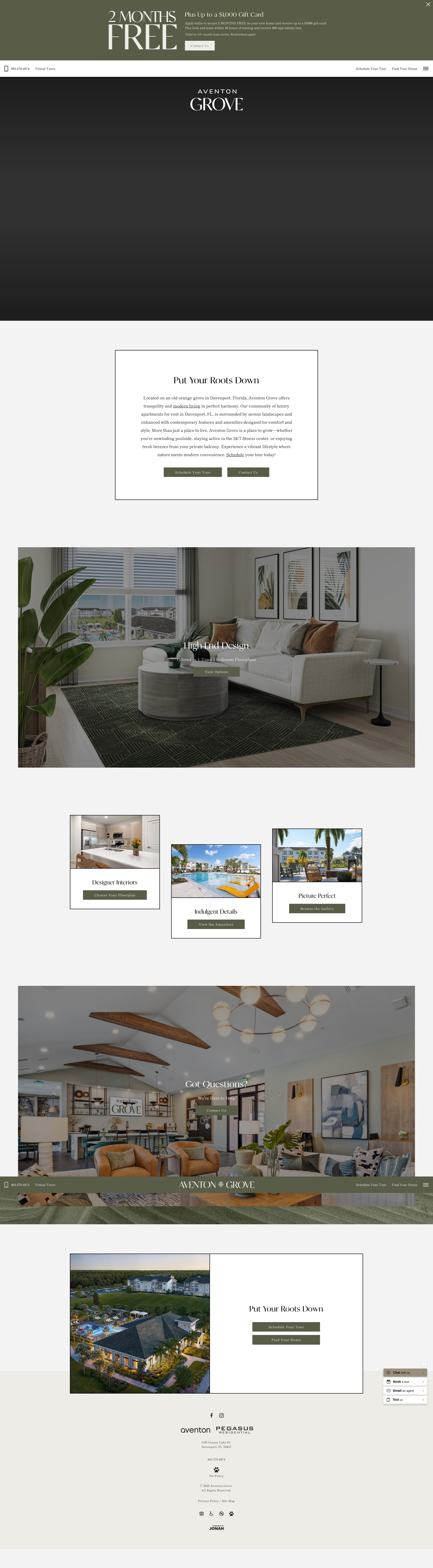 Screenshot of aventongrove.com