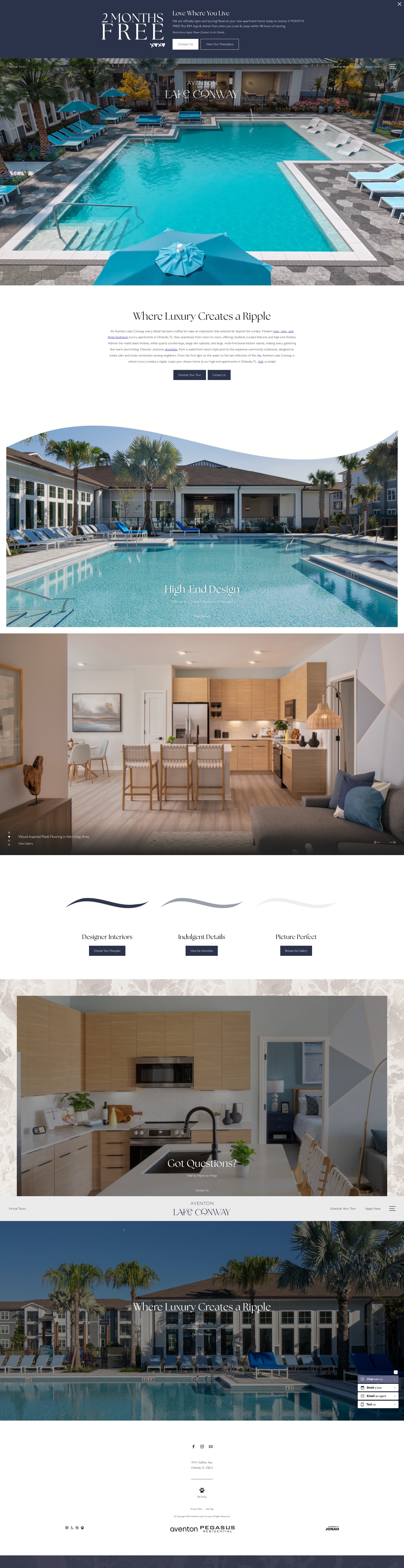 Screenshot of aventonlakeconway.com