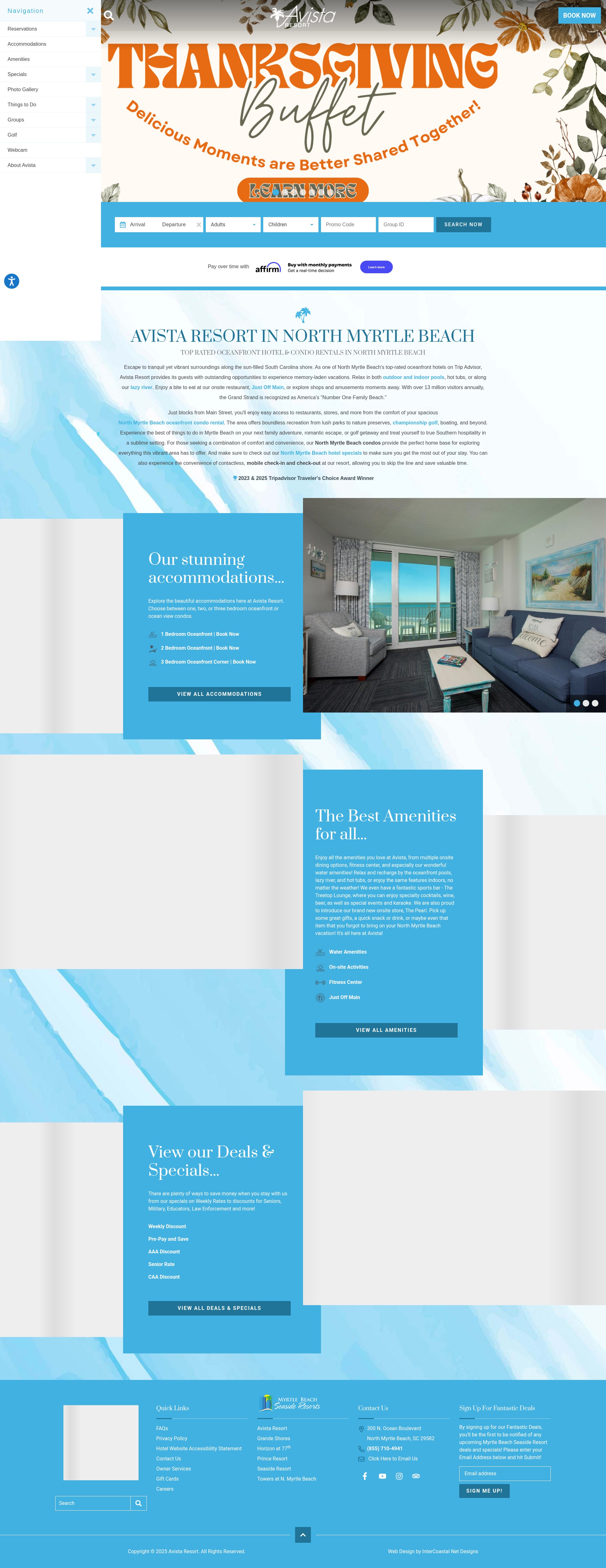 Screenshot of avistaresort.com