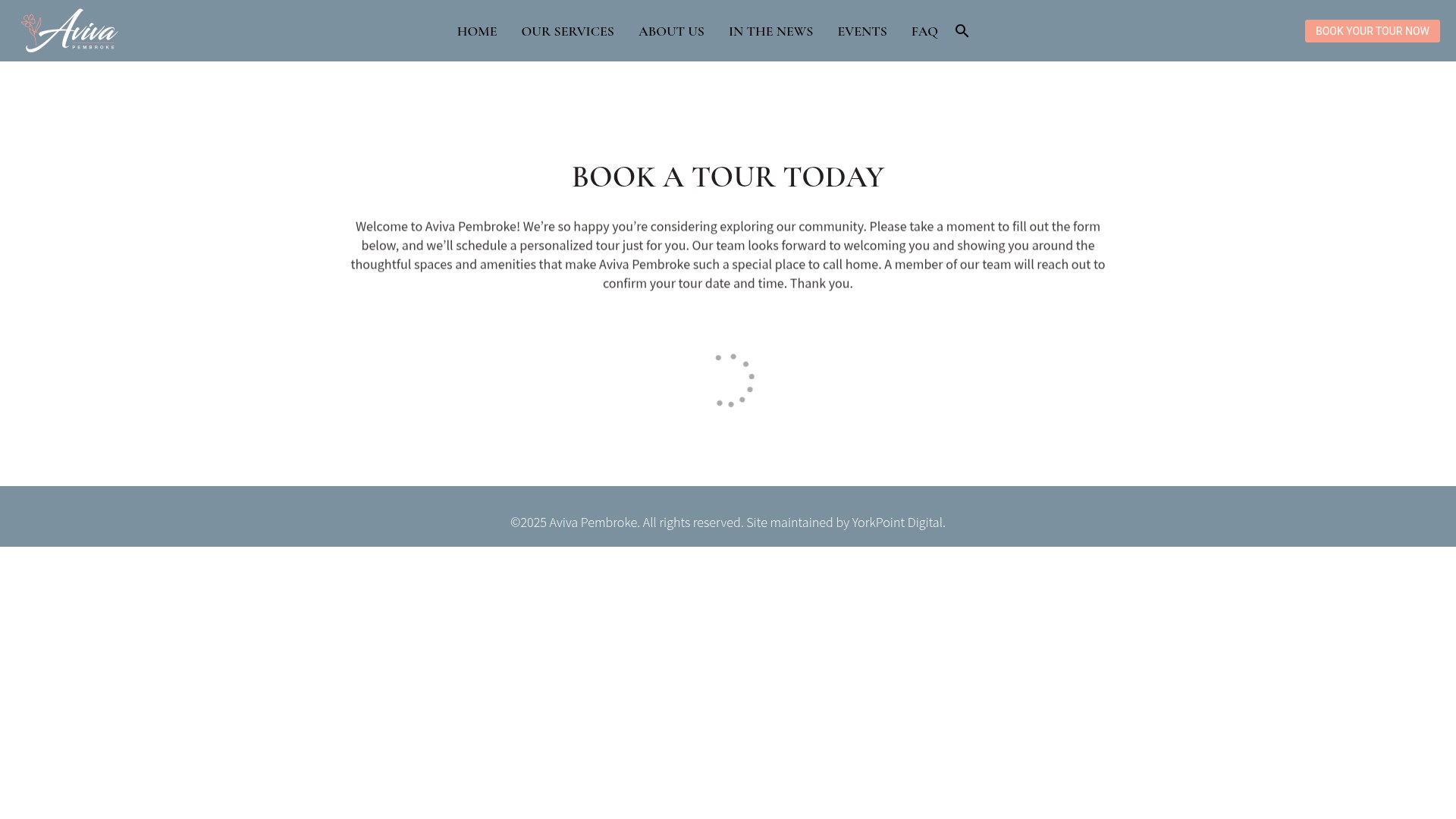 Screenshot of avivapembroke.com