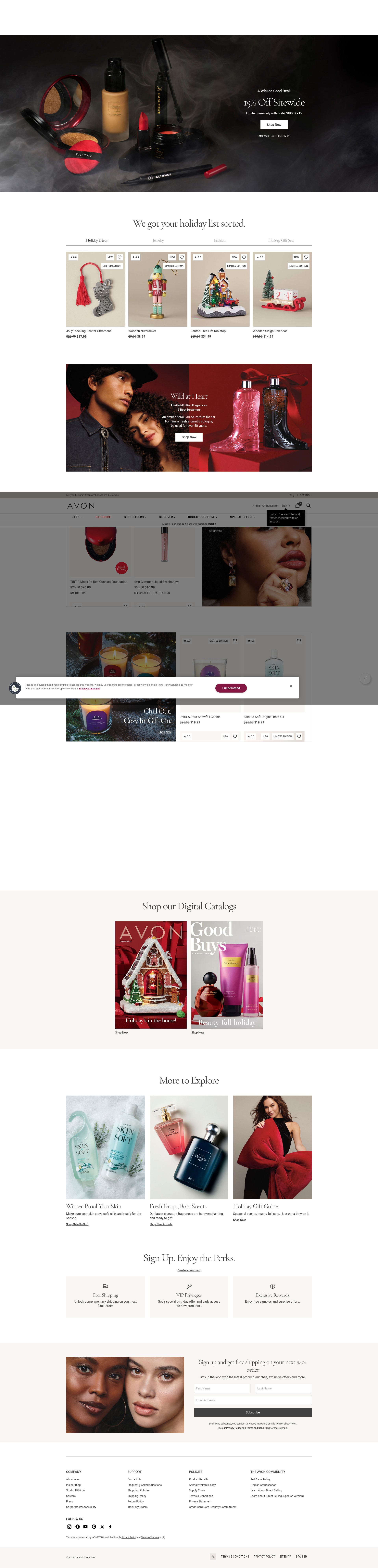Screenshot of avon.com