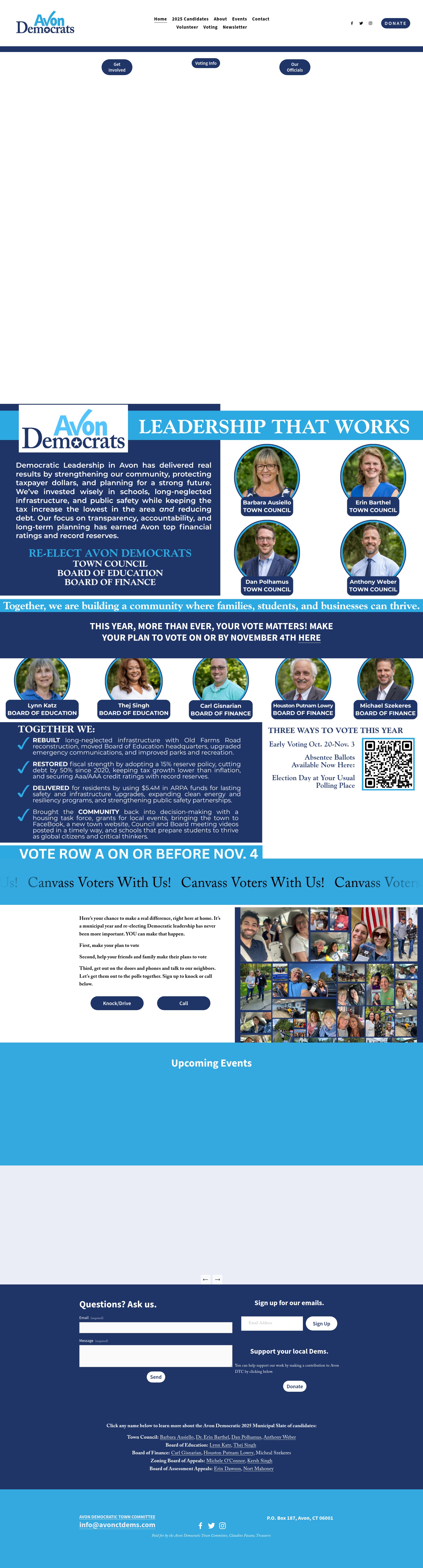 Screenshot of avonctdems.com