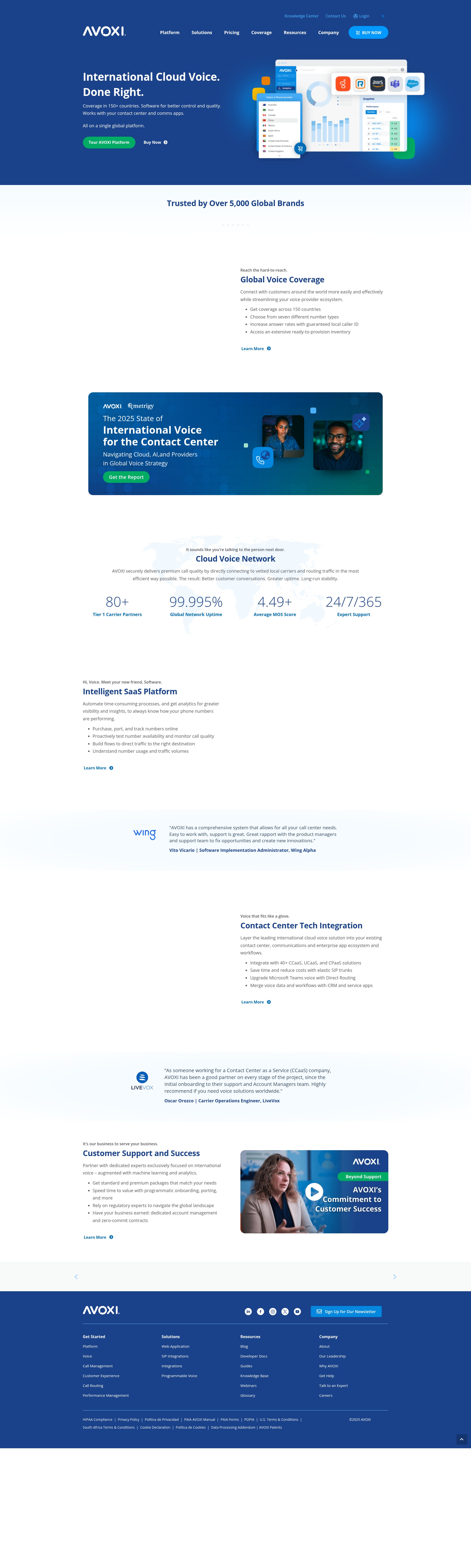 Screenshot of avoxi.com