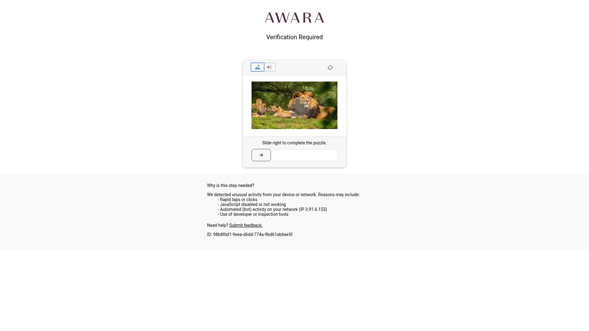 Screenshot of awarasleep.com