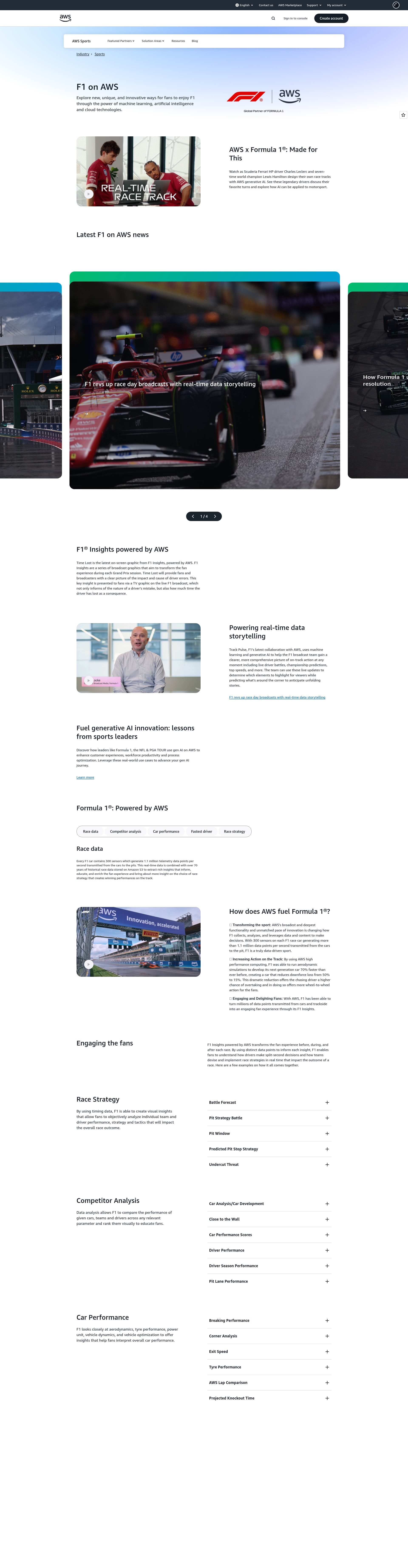 Screenshot of aws.amazon.com