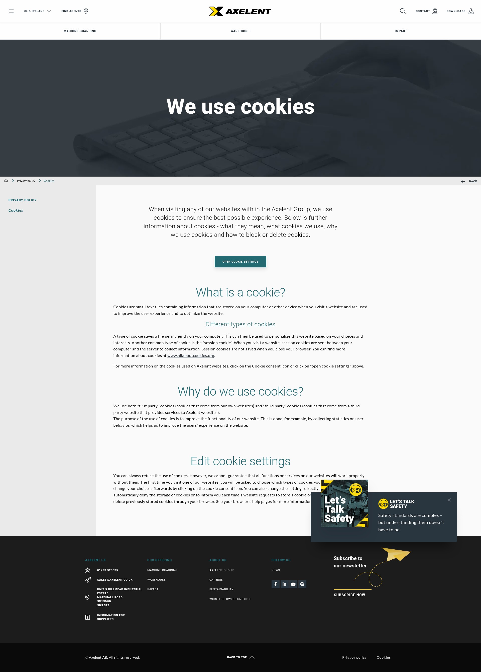 Screenshot of axelent.co.uk
