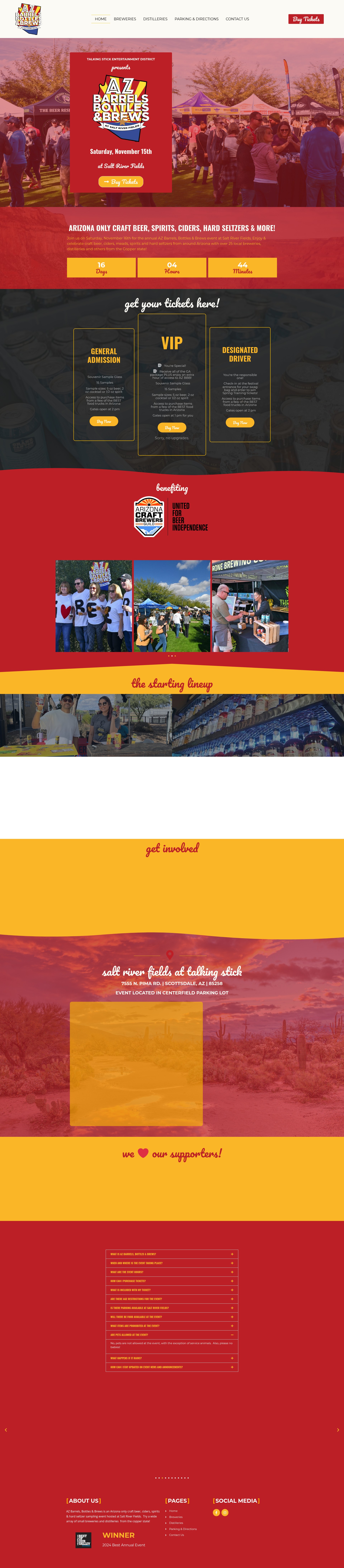 Screenshot of azbottlesandbrews.com