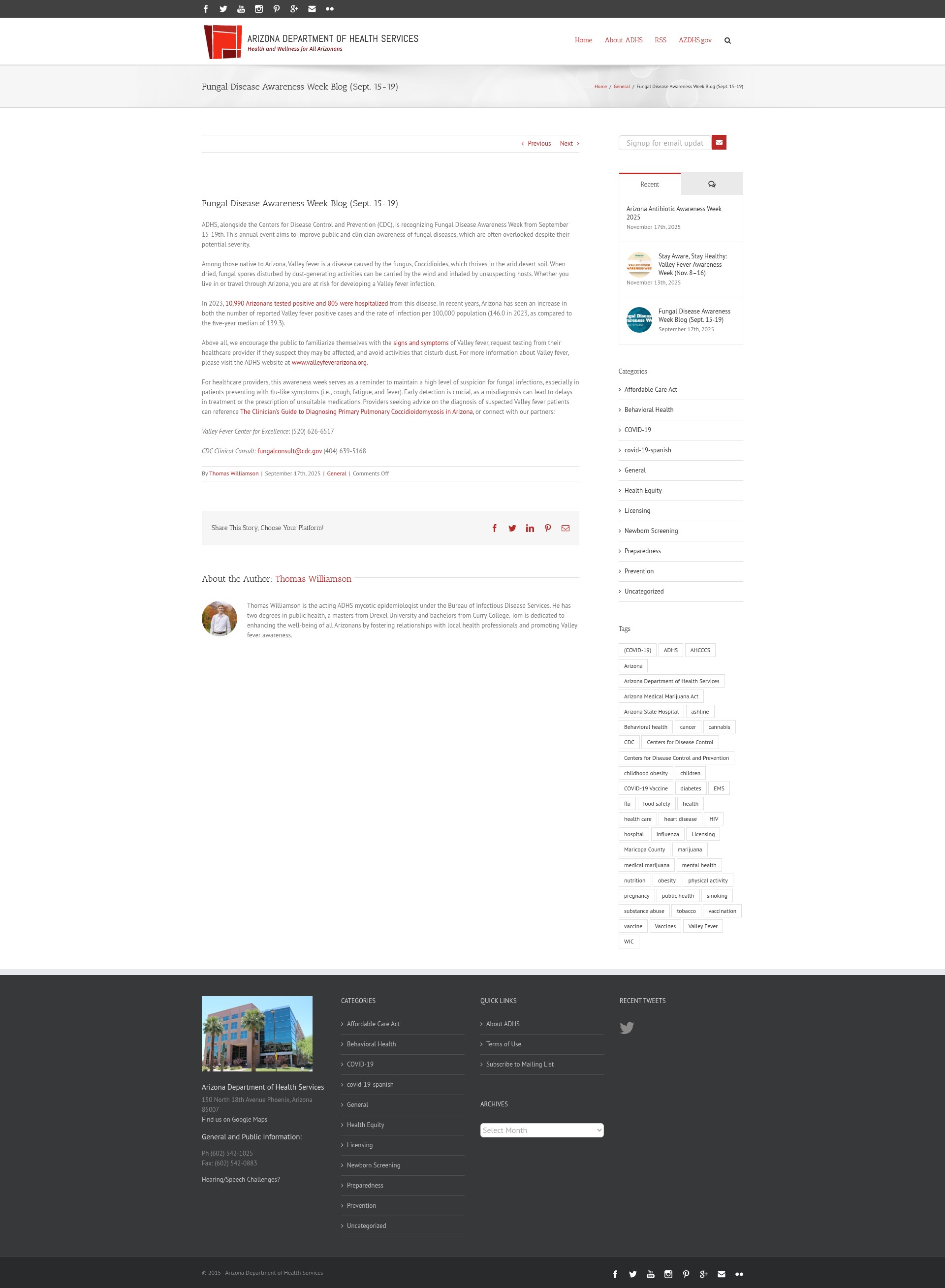 Screenshot of azdhs.gov