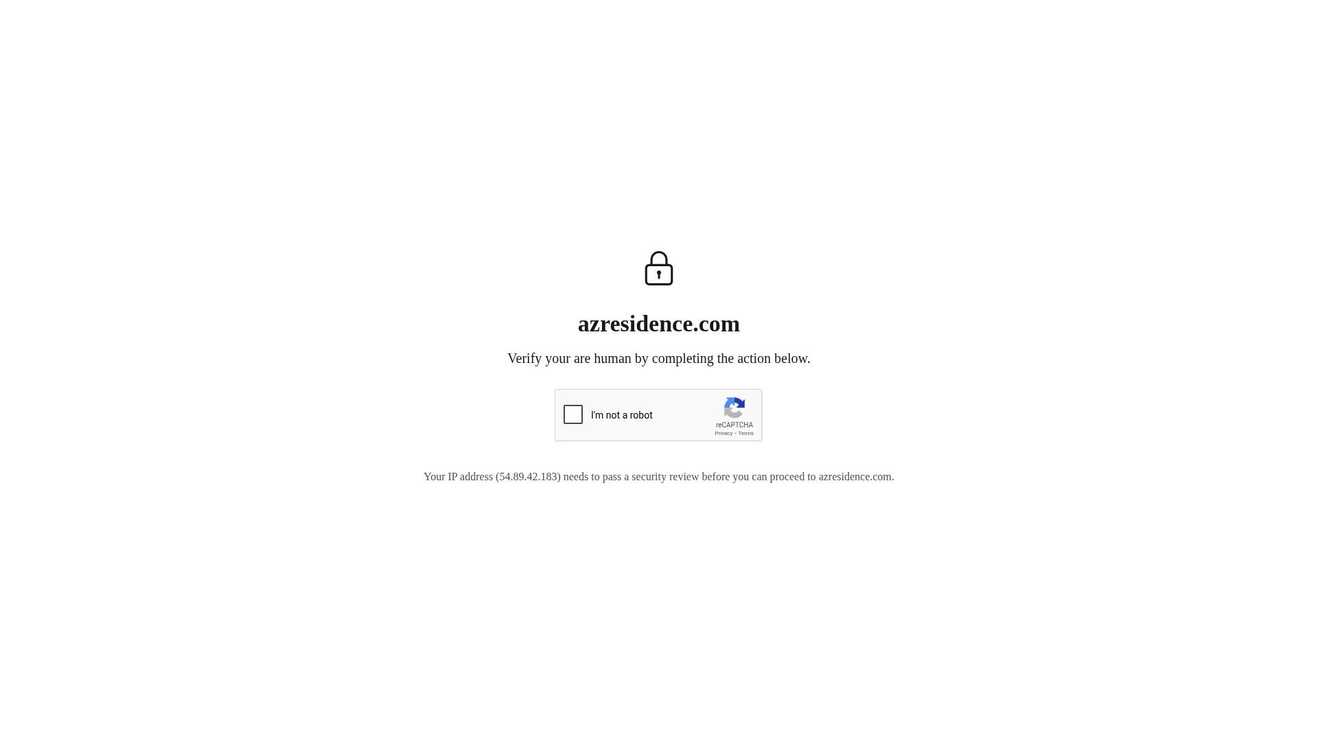Screenshot of azresidence.com