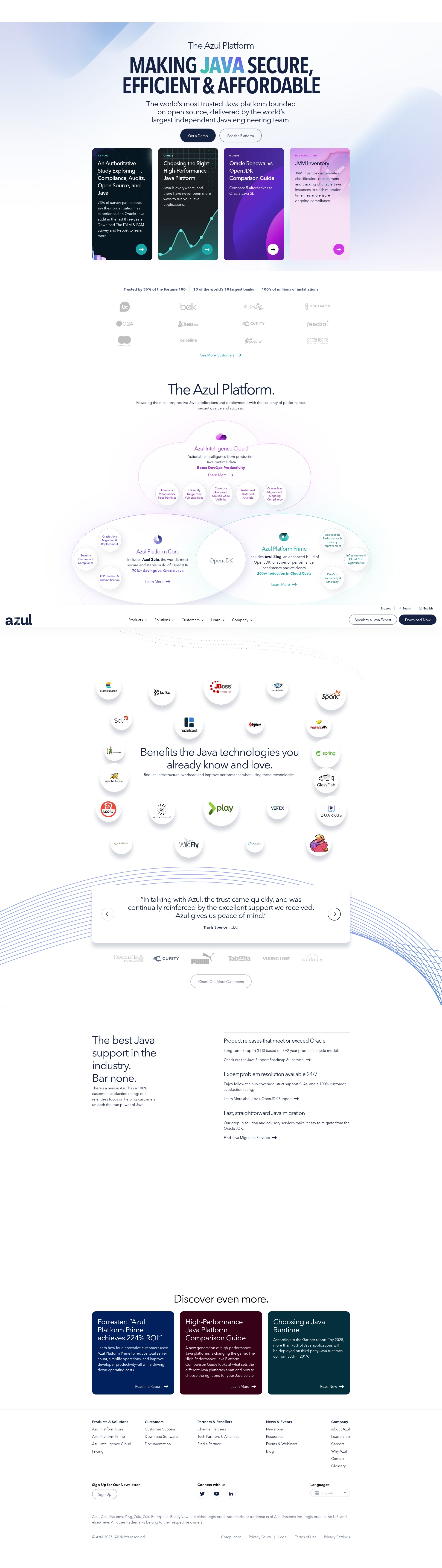 Screenshot of azul.com