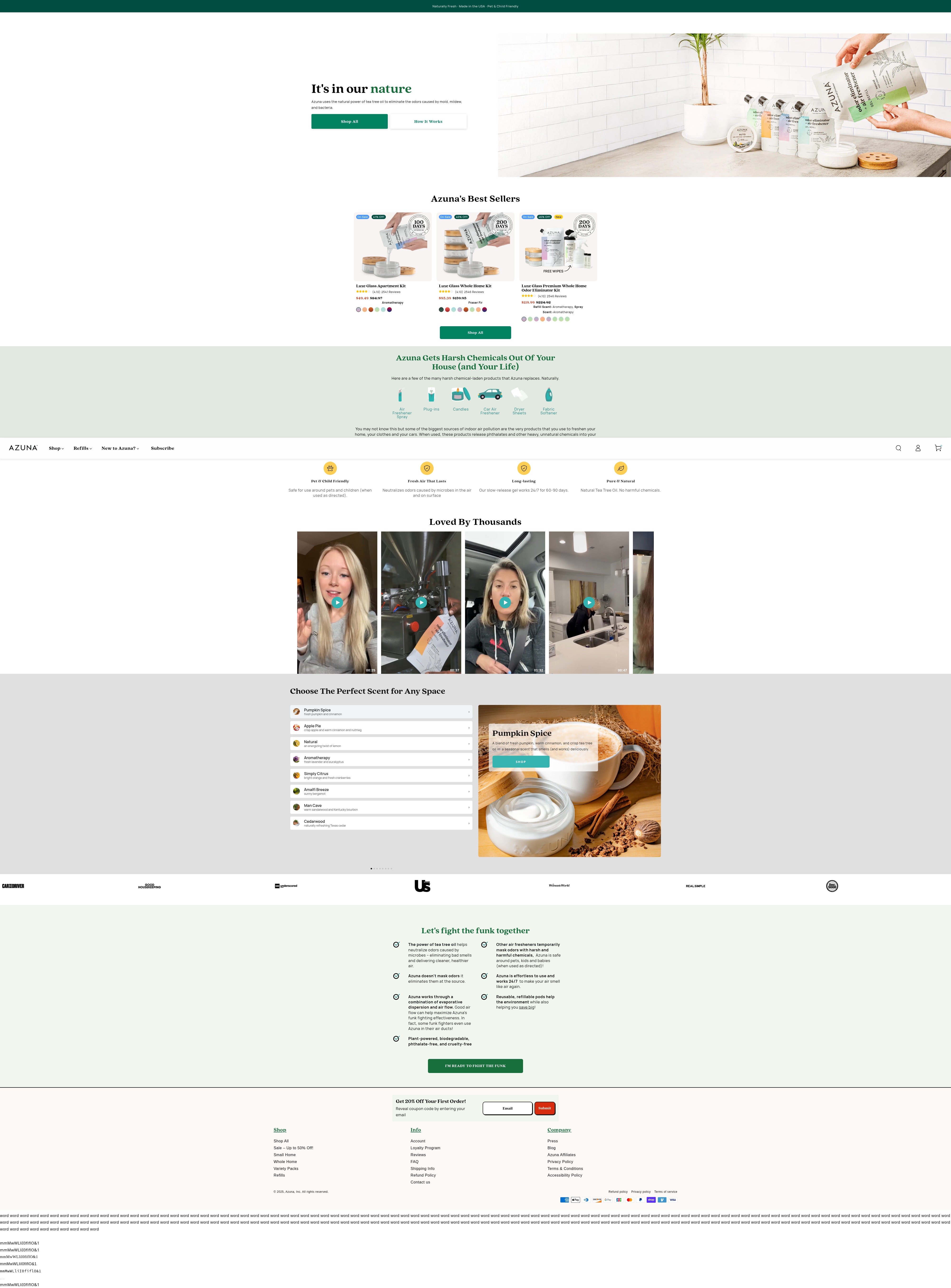 Screenshot of azunafresh.com