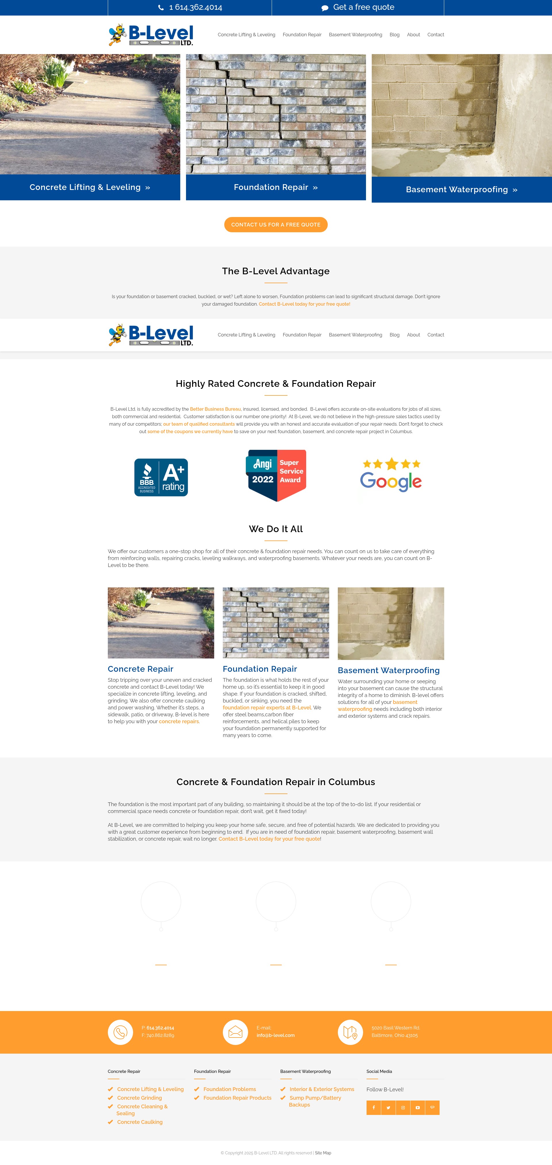 Screenshot of b-level.com