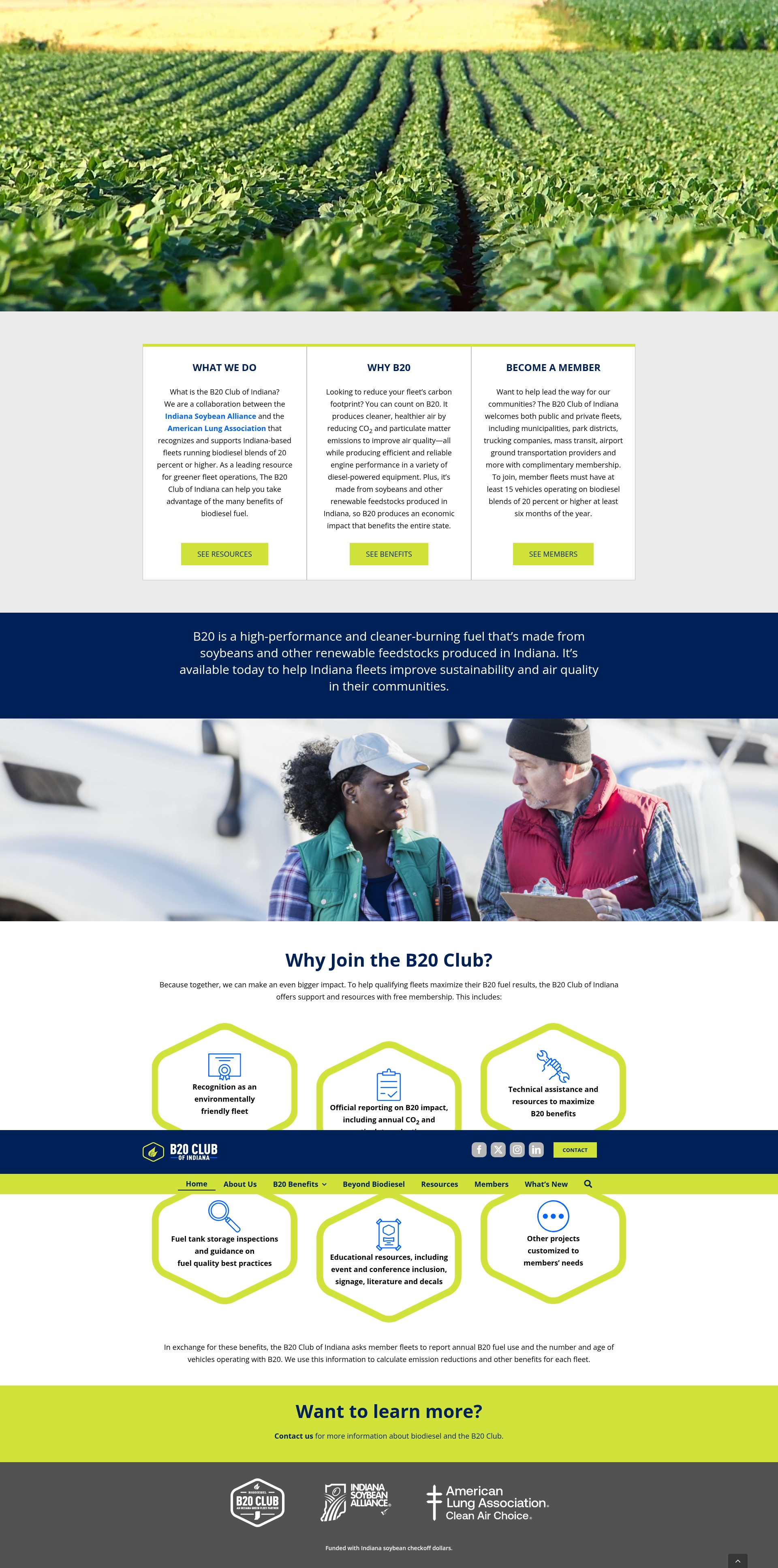Screenshot of b20clubindiana.org