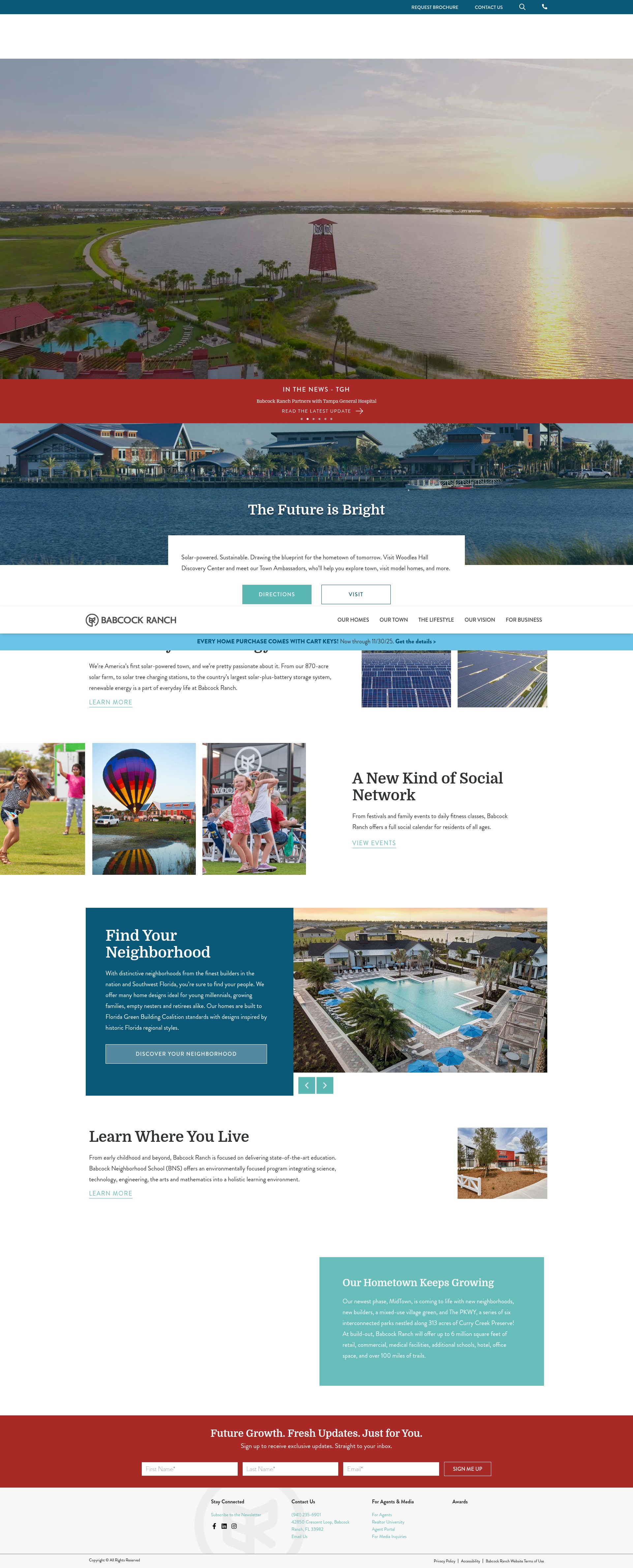 Screenshot of babcockranch.com