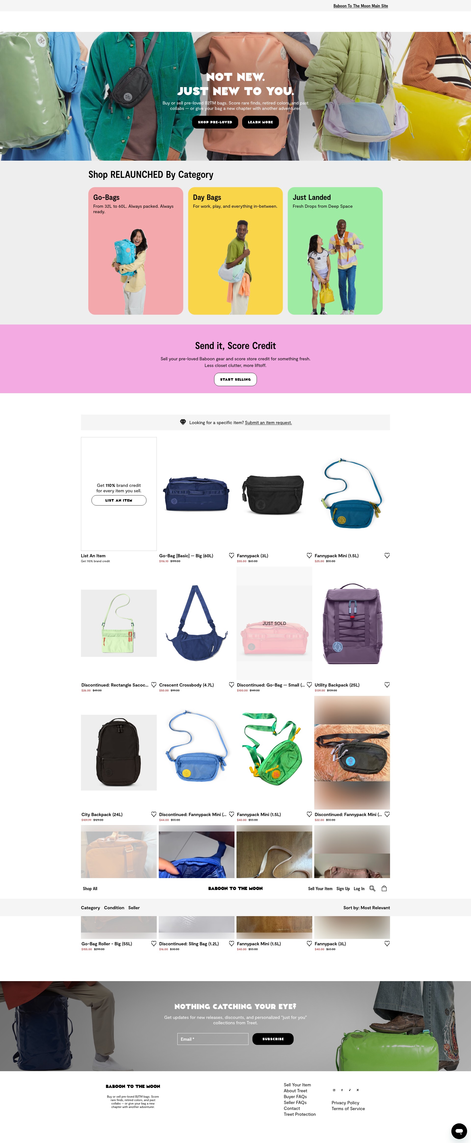 Screenshot of baboontothemoon.treet.co