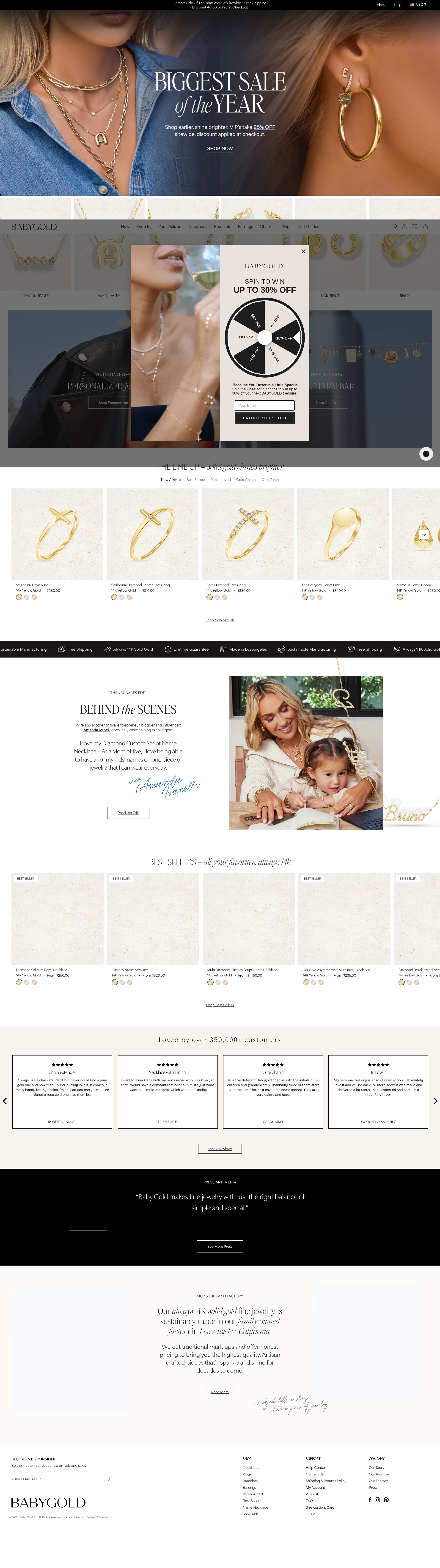 Screenshot of babygold.com