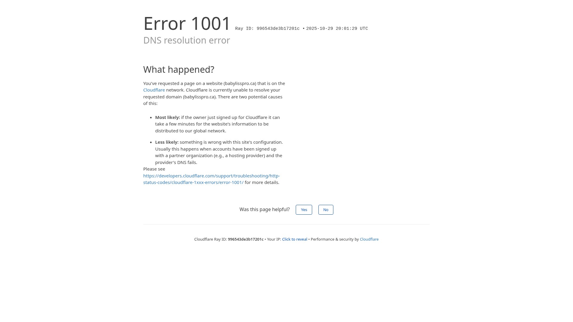 Screenshot of babylisspro.ca