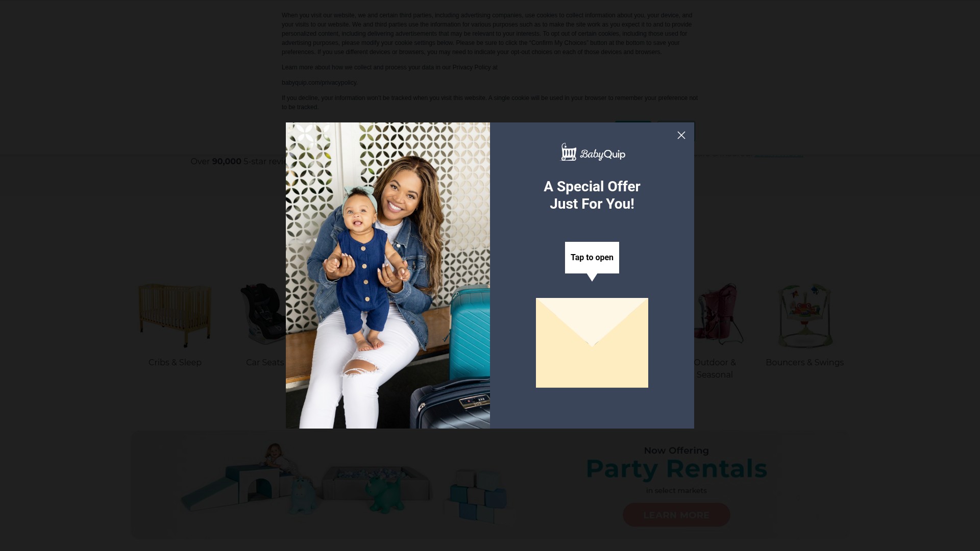 Screenshot of babyquip.com