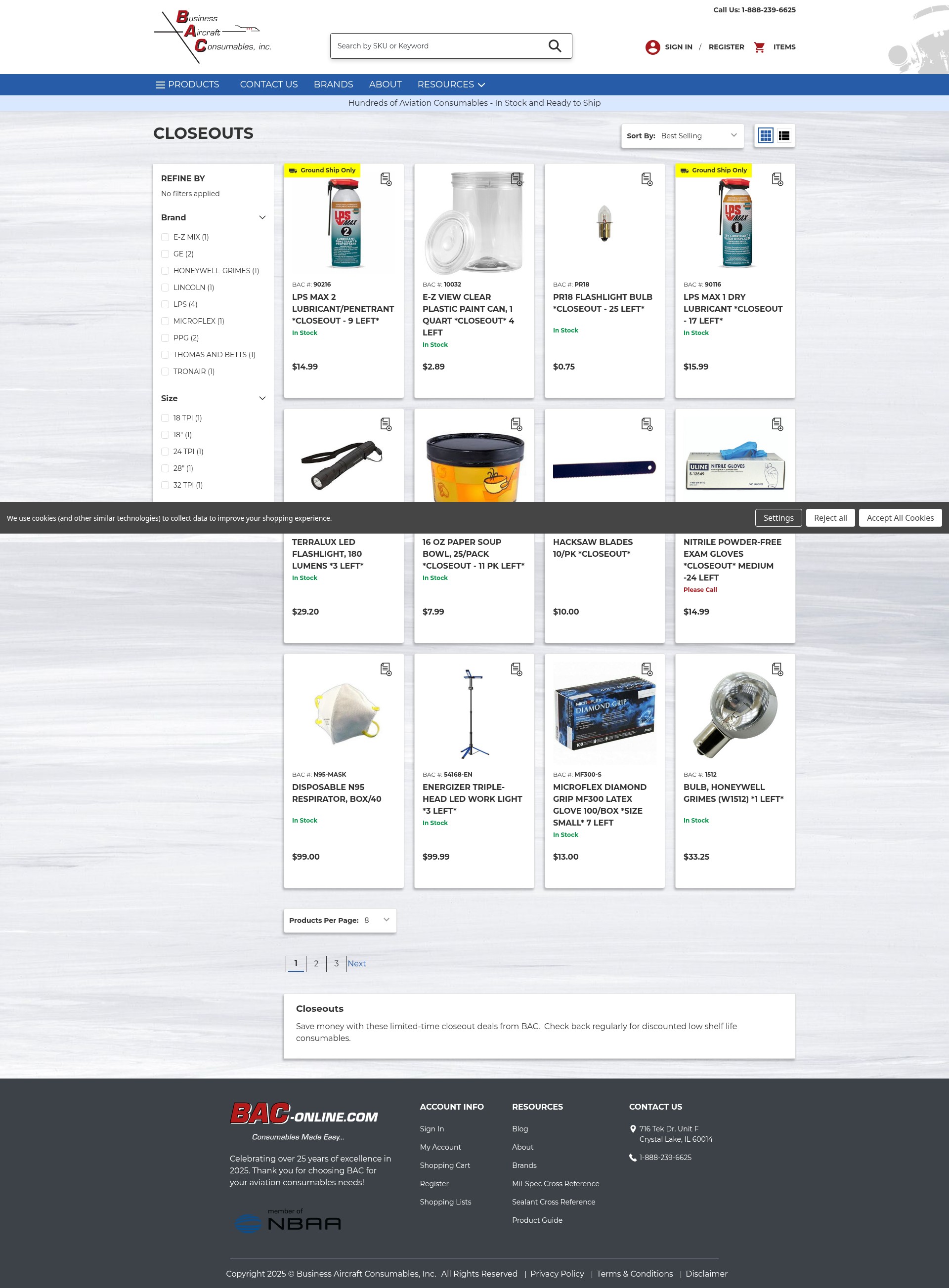 Screenshot of bac-online.com