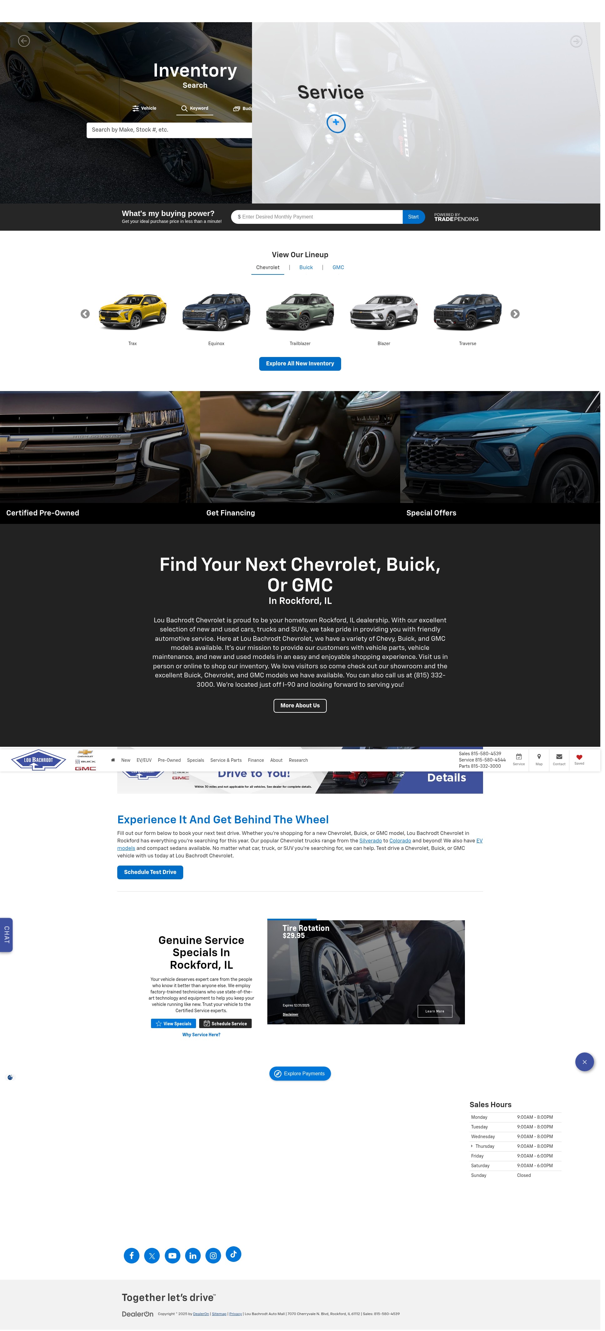 Screenshot of bachrodtchevy.com