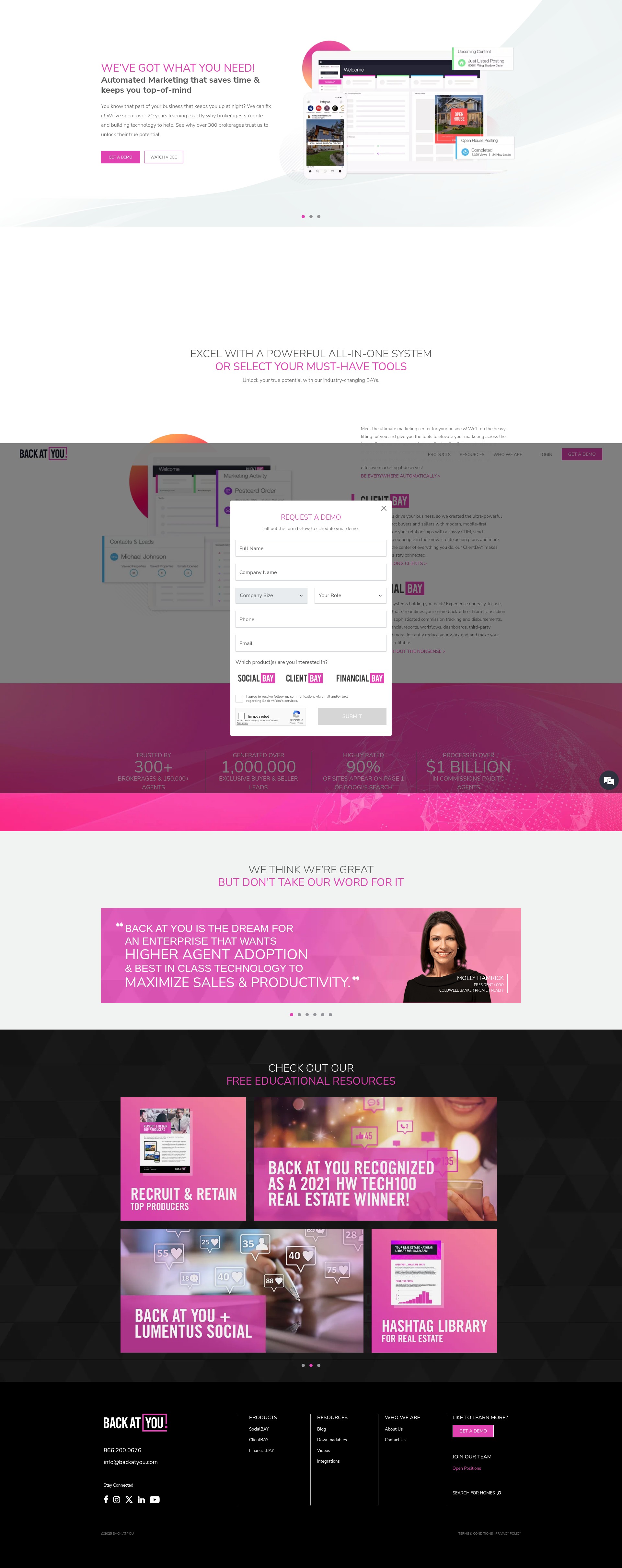 Screenshot of backatyou.com