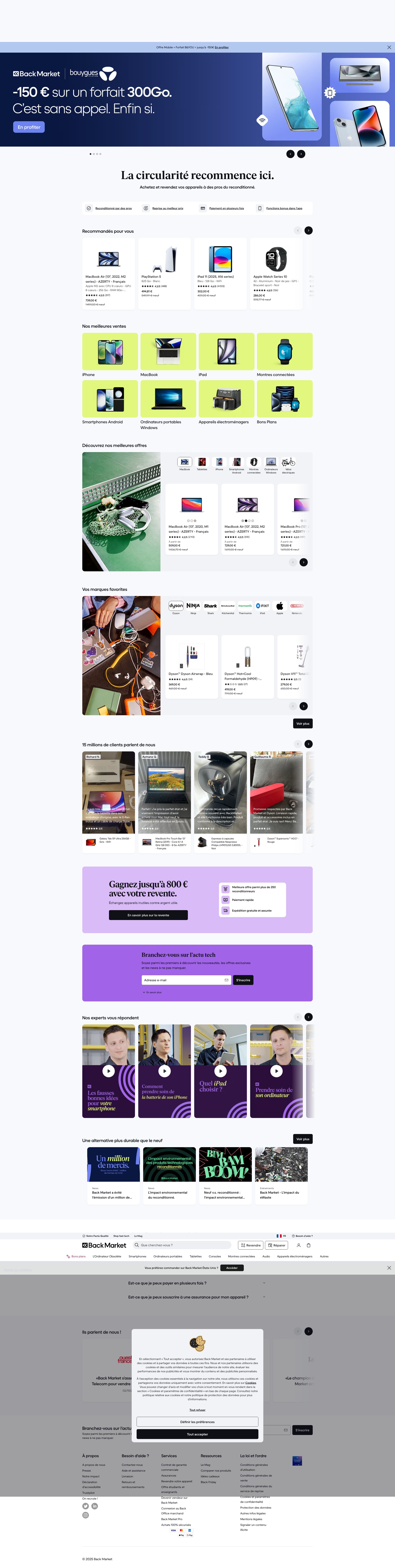 Screenshot of backmarket.fr