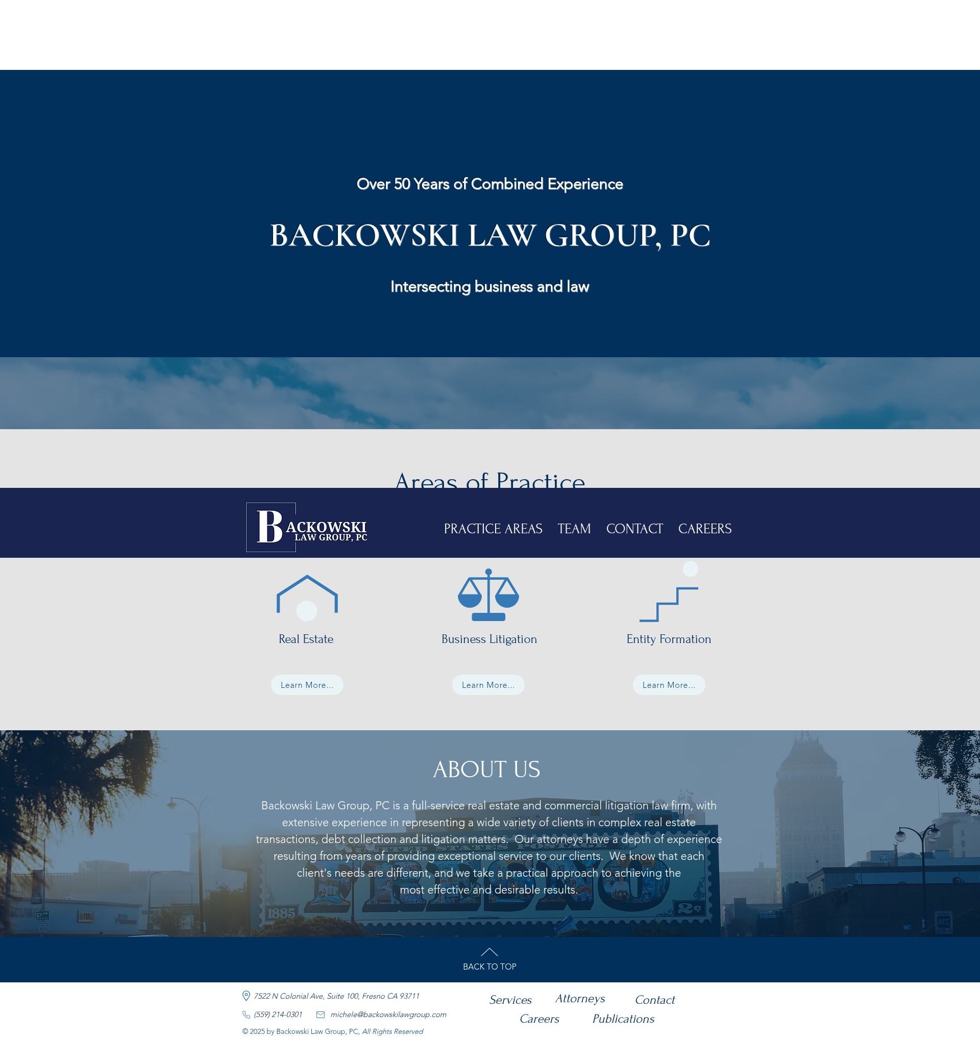 Screenshot of backowskilawgroup.com